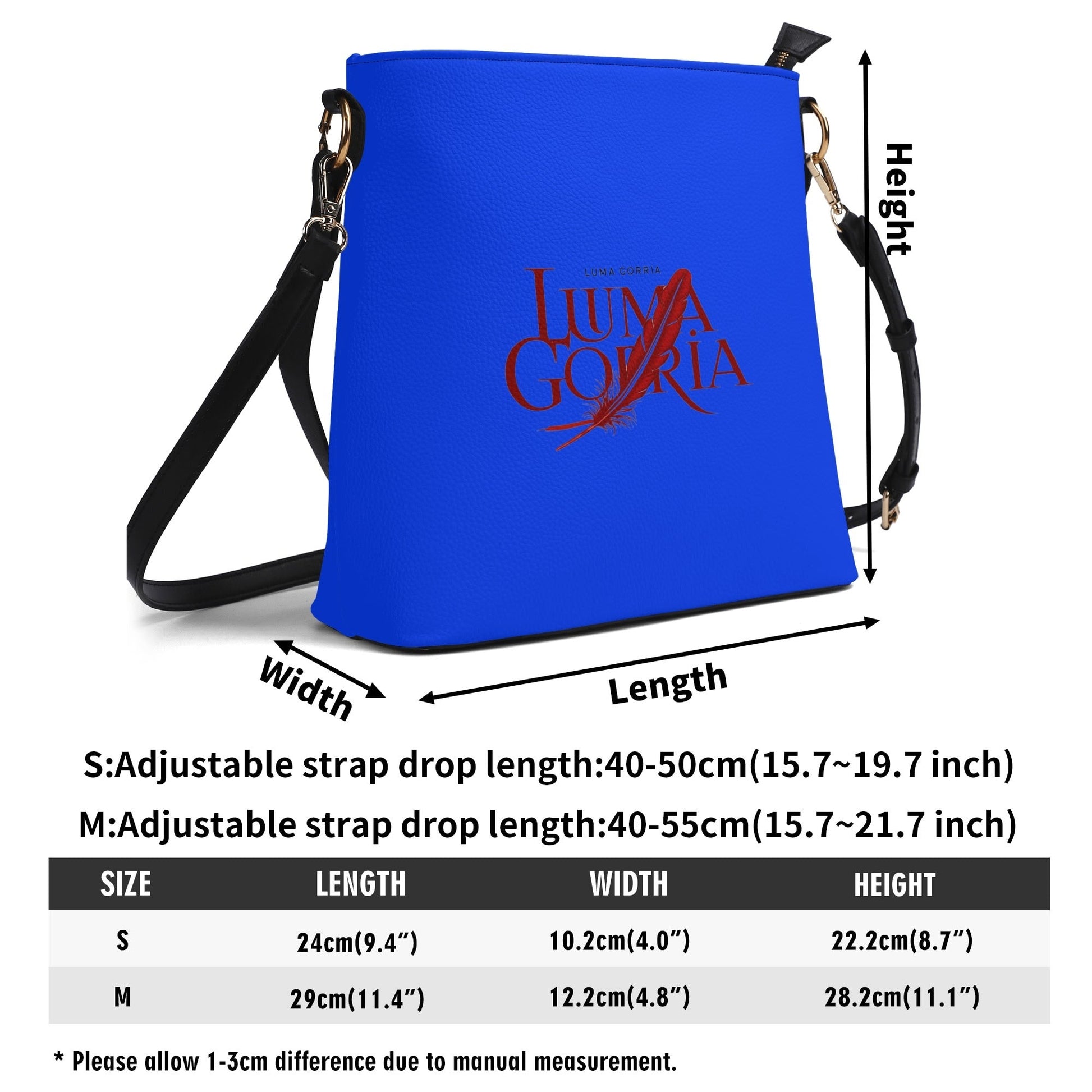 Sac seau en cuir PU avec bandoulière réglable, élégant et fonctionnel Luma Gorria vetement  saccoche Luma Gorria vêtement
