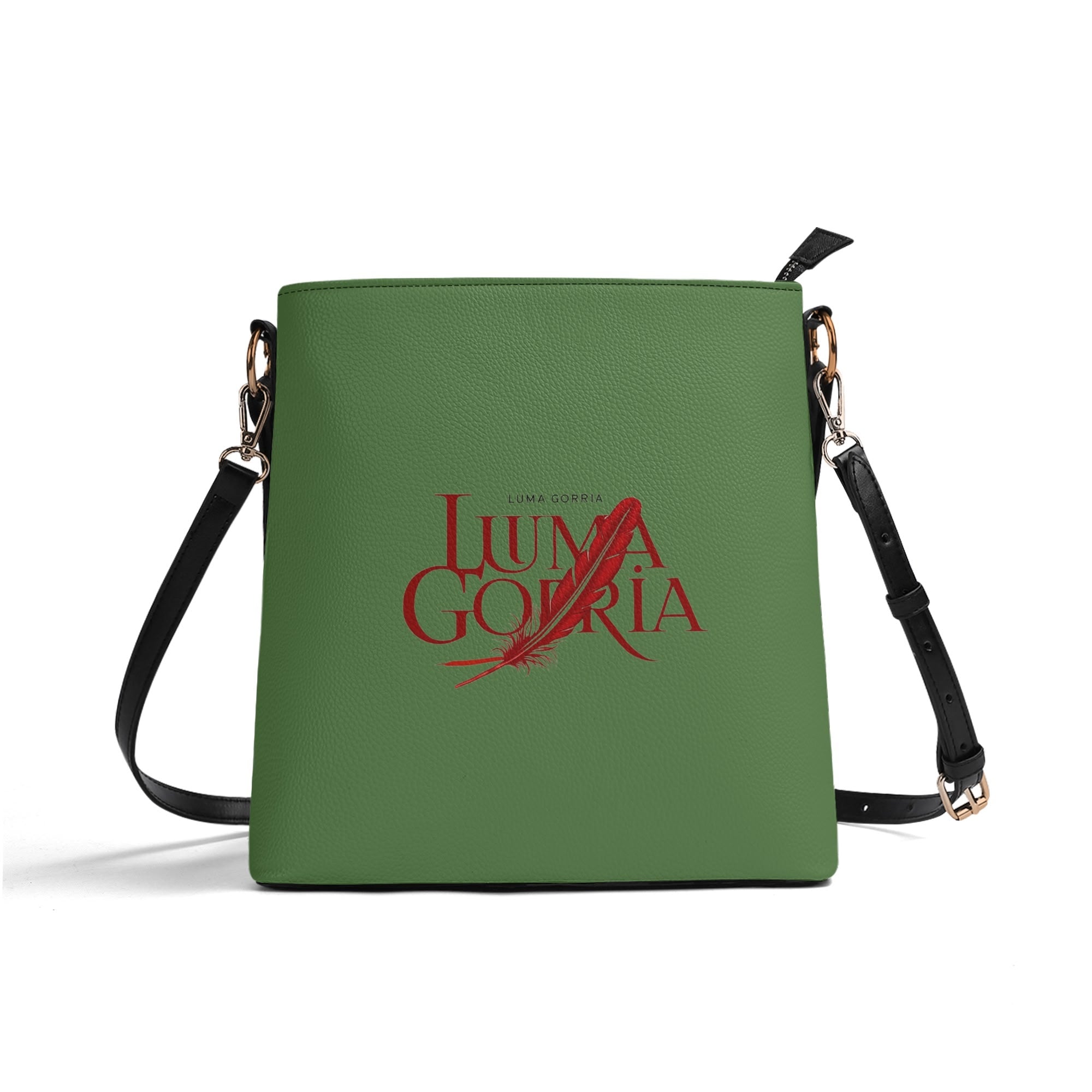 Sac seau en cuir PU avec bandoulière réglable, élégant et fonctionnel Luma Gorria vetement 31.50 saccoche Luma Gorria vêtement