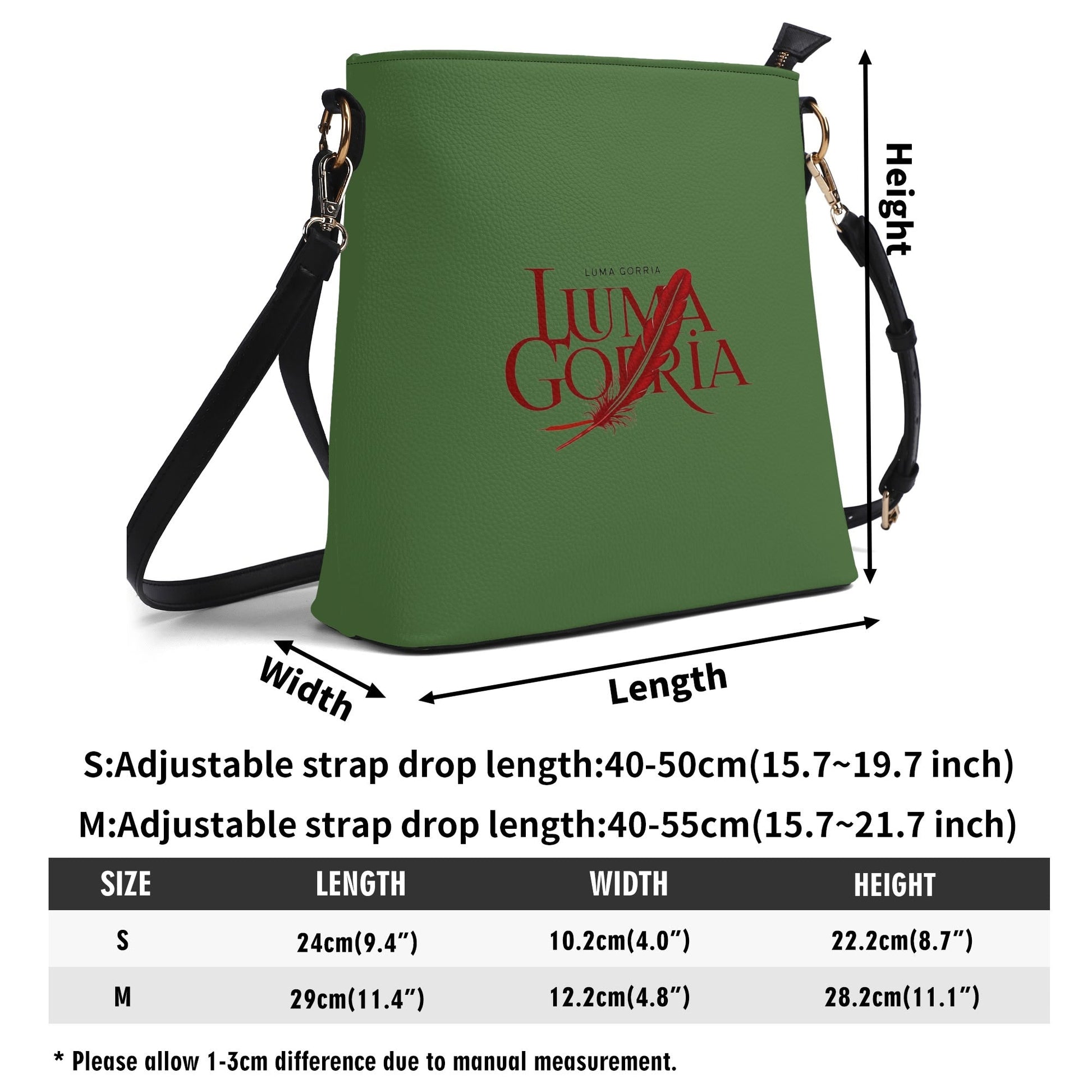 Sac seau en cuir PU avec bandoulière réglable, élégant et fonctionnel Luma Gorria vetement  saccoche Luma Gorria vêtement