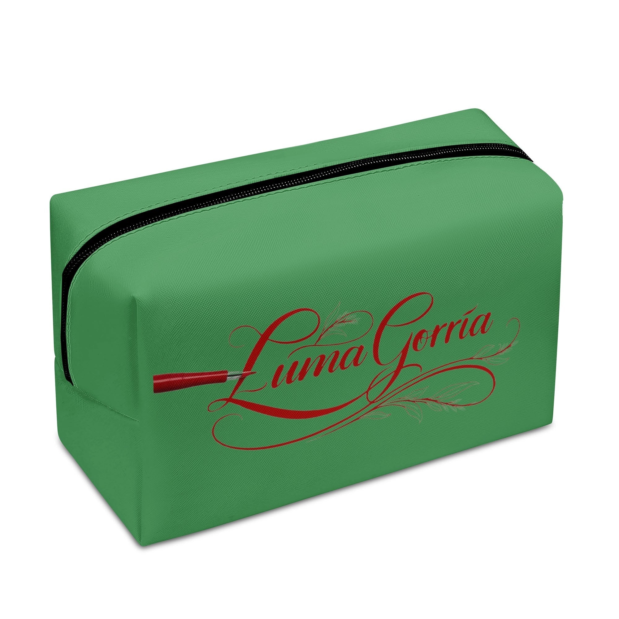 Trousse de toilette cuir PU élégante avec poche intérieure pratique Luma Gorria vetement 19.60 trousse de cosmetique Luma Gorria vêtement