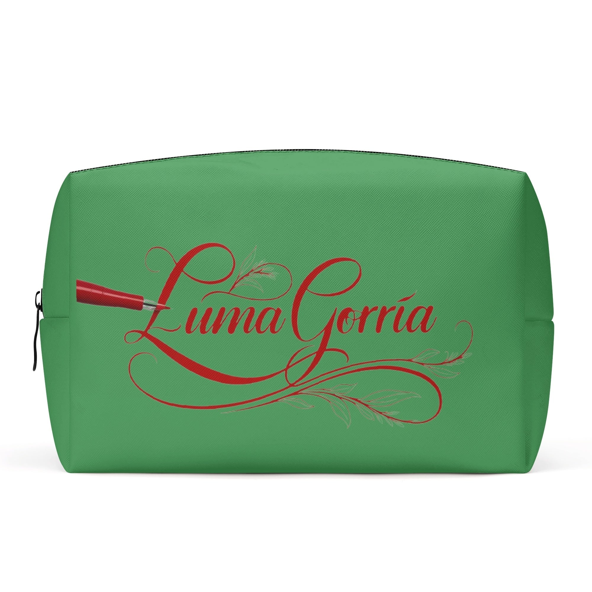 Trousse de toilette cuir PU élégante avec poche intérieure pratique Luma Gorria vetement  trousse de cosmetique Luma Gorria vêtement