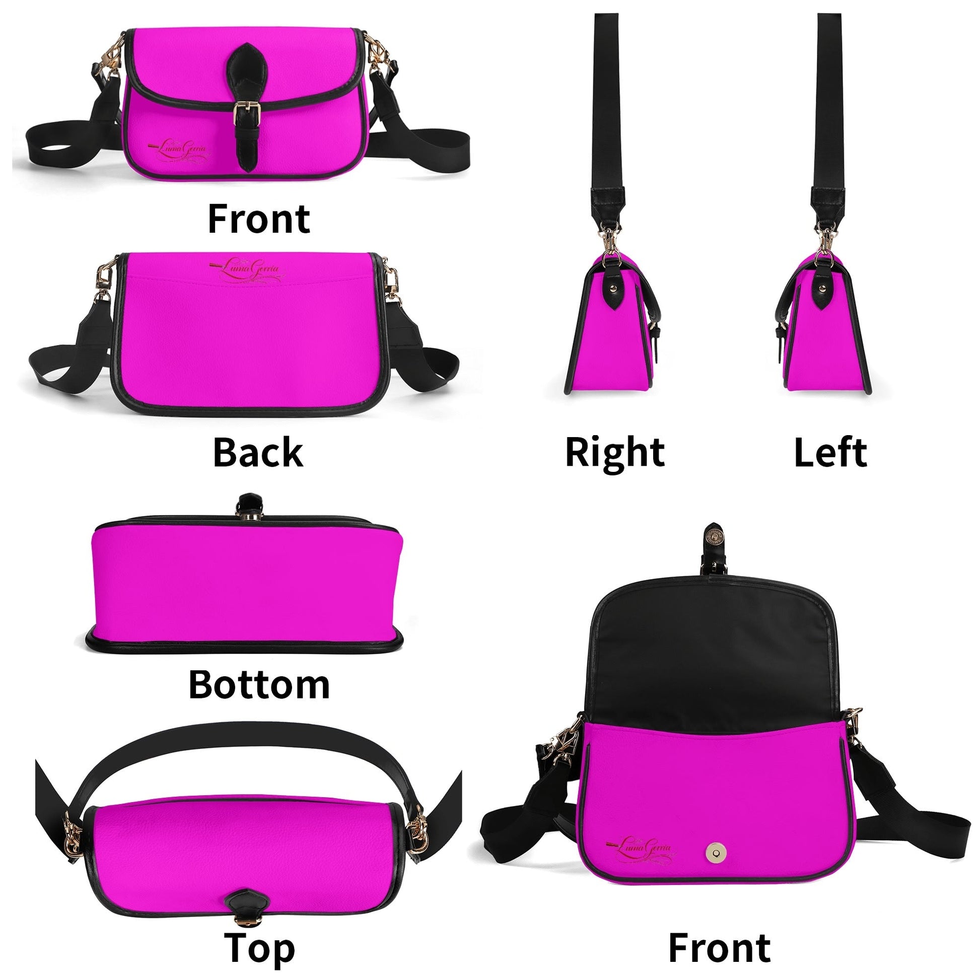 Sac bandoulière chaîne en PU pour femme, compartiments multiples Luma Gorria vetement  sac a main Luma Gorria vêtement