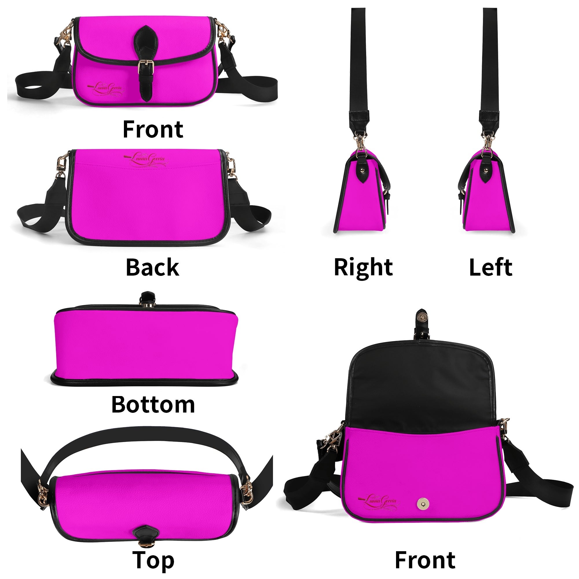Sac bandoulière chaîne en PU pour femme, compartiments multiples Luma Gorria vetement  sac a main Luma Gorria vêtement