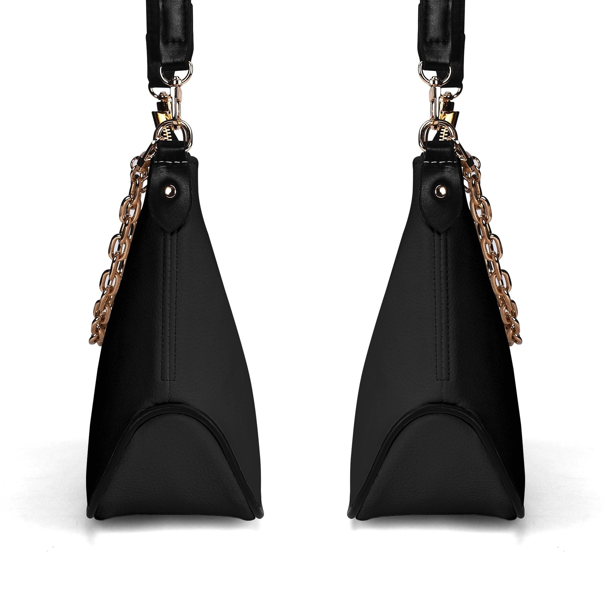 Sac bandoulière Lady en PU avec chaînes dorées, fermeture zippée Luma Gorria vetement  sac bandouliere Luma Gorria vêtement