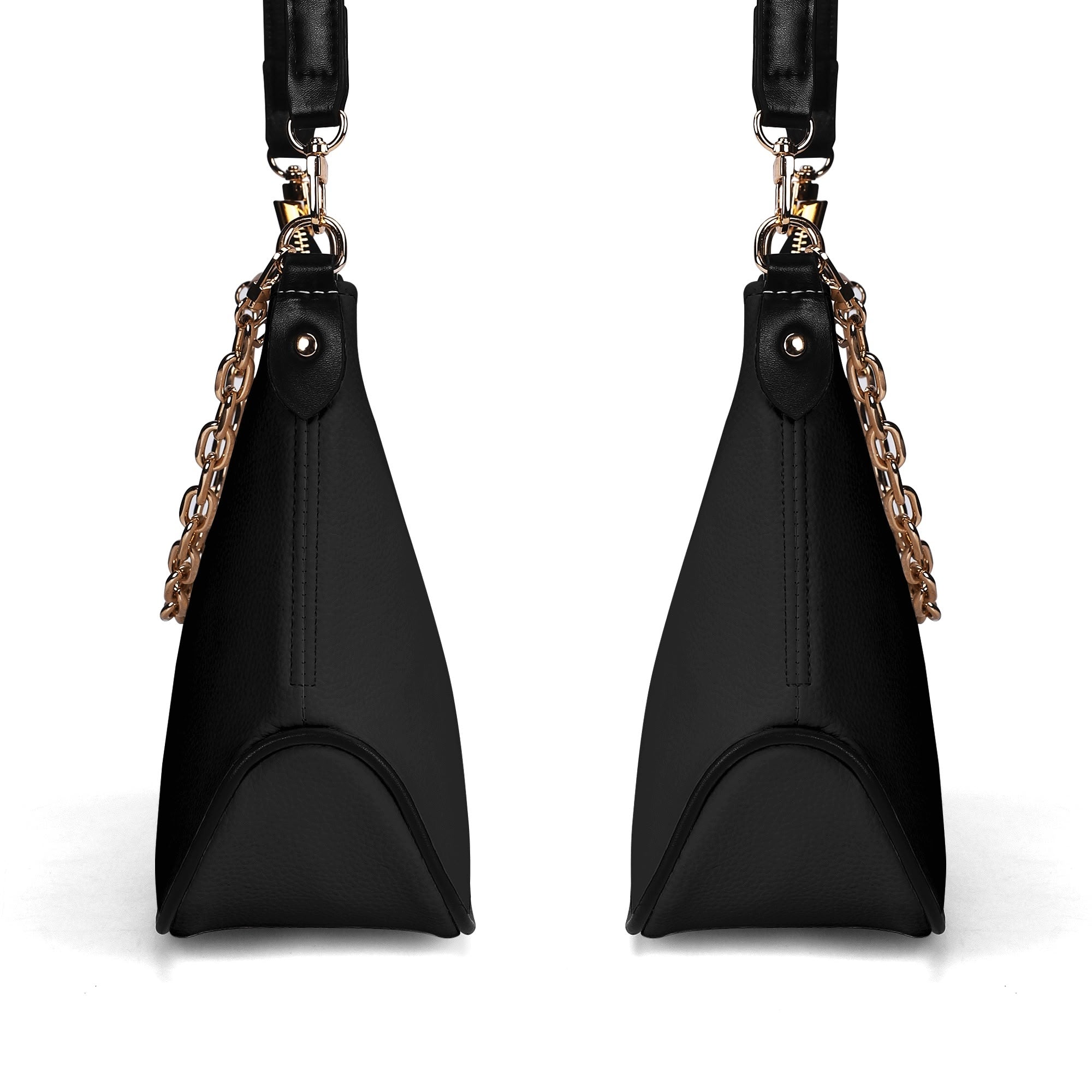 Sac bandoulière Lady en PU avec chaînes dorées, fermeture zippée Luma Gorria vetement  sac bandouliere Luma Gorria vêtement