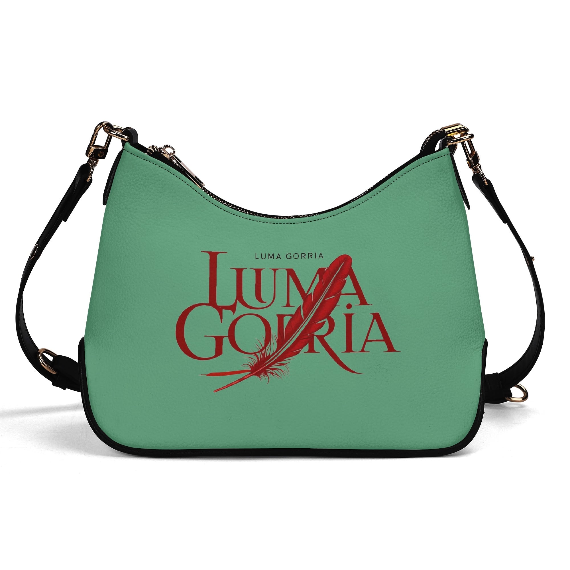 Sac bandoulière Lady en PU avec chaînes dorées, fermeture zippée Luma Gorria vetement  sac bandouliere Luma Gorria vêtement