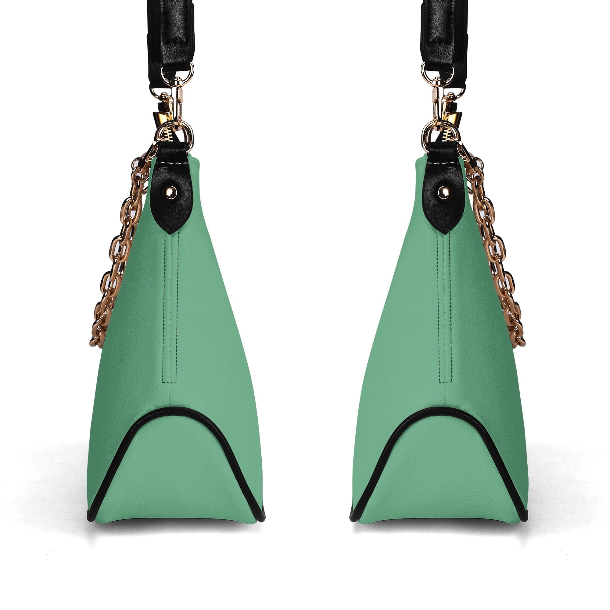 Sac bandoulière Lady en PU avec chaînes dorées, fermeture zippée Luma Gorria vetement  sac bandouliere Luma Gorria vêtement