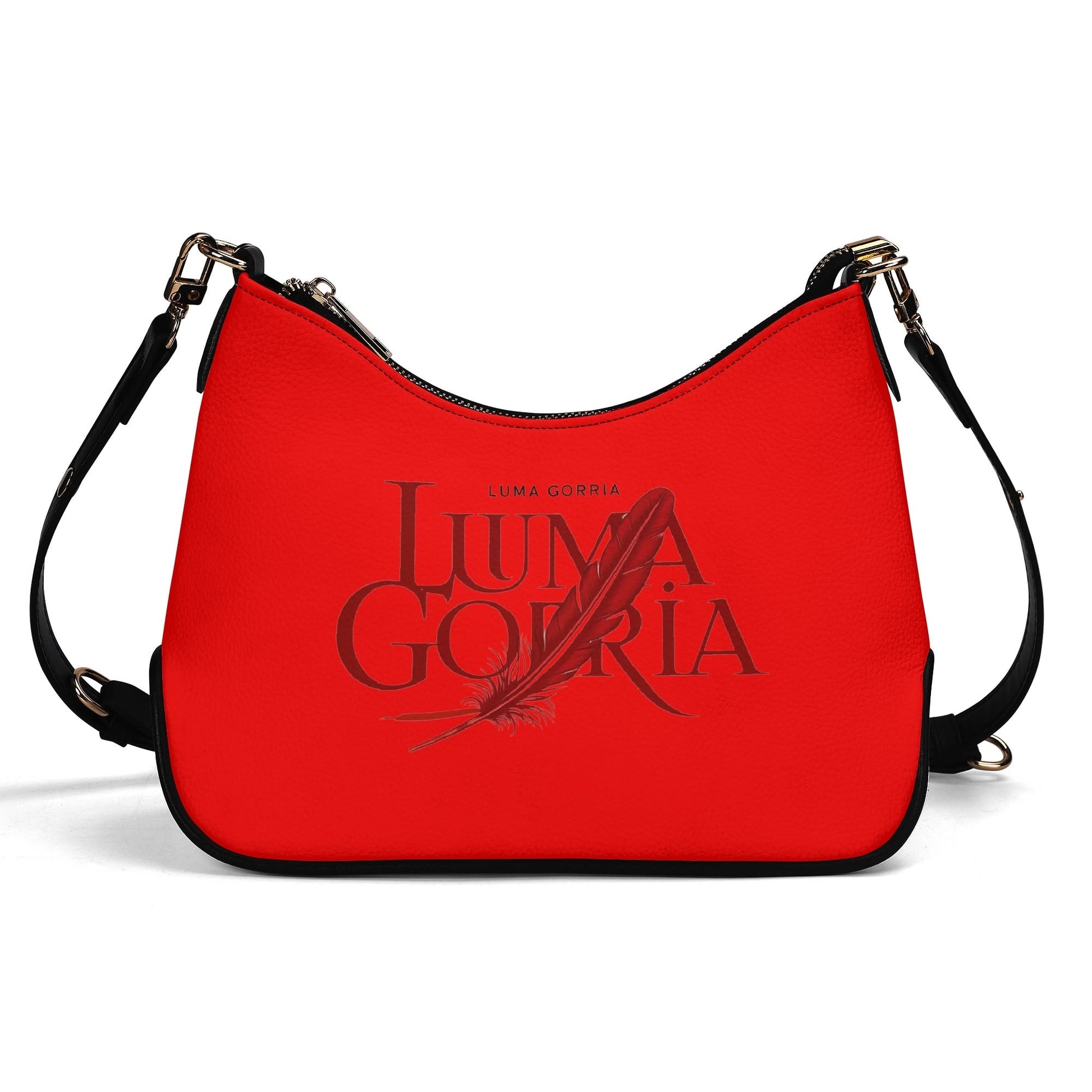 Sac bandoulière Lady en PU avec chaînes dorées, fermeture zippée Luma Gorria vetement  sac bandouliere Luma Gorria vêtement
