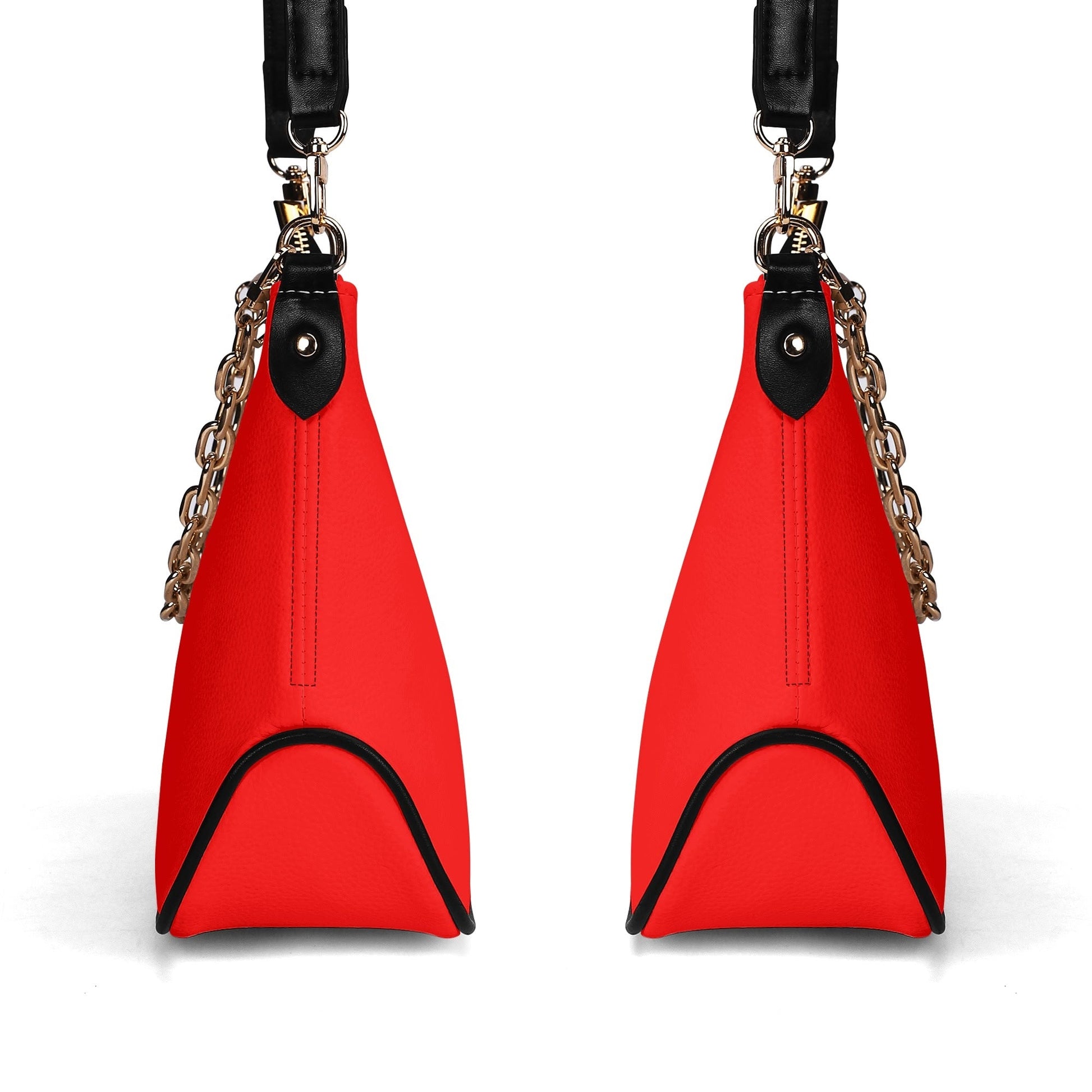 Sac bandoulière Lady en PU avec chaînes dorées, fermeture zippée Luma Gorria vetement  sac bandouliere Luma Gorria vêtement