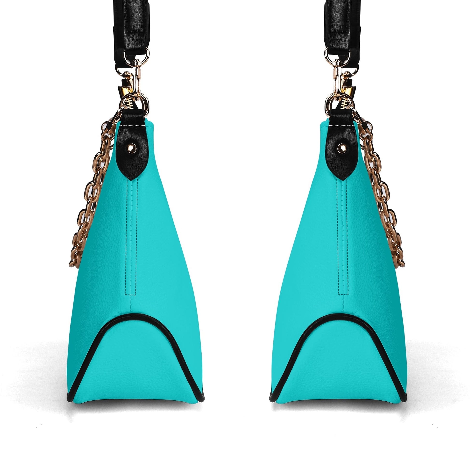 Sac bandoulière Lady en PU avec chaînes dorées, fermeture zippée Luma Gorria vetement  sac bandouliere Luma Gorria vêtement