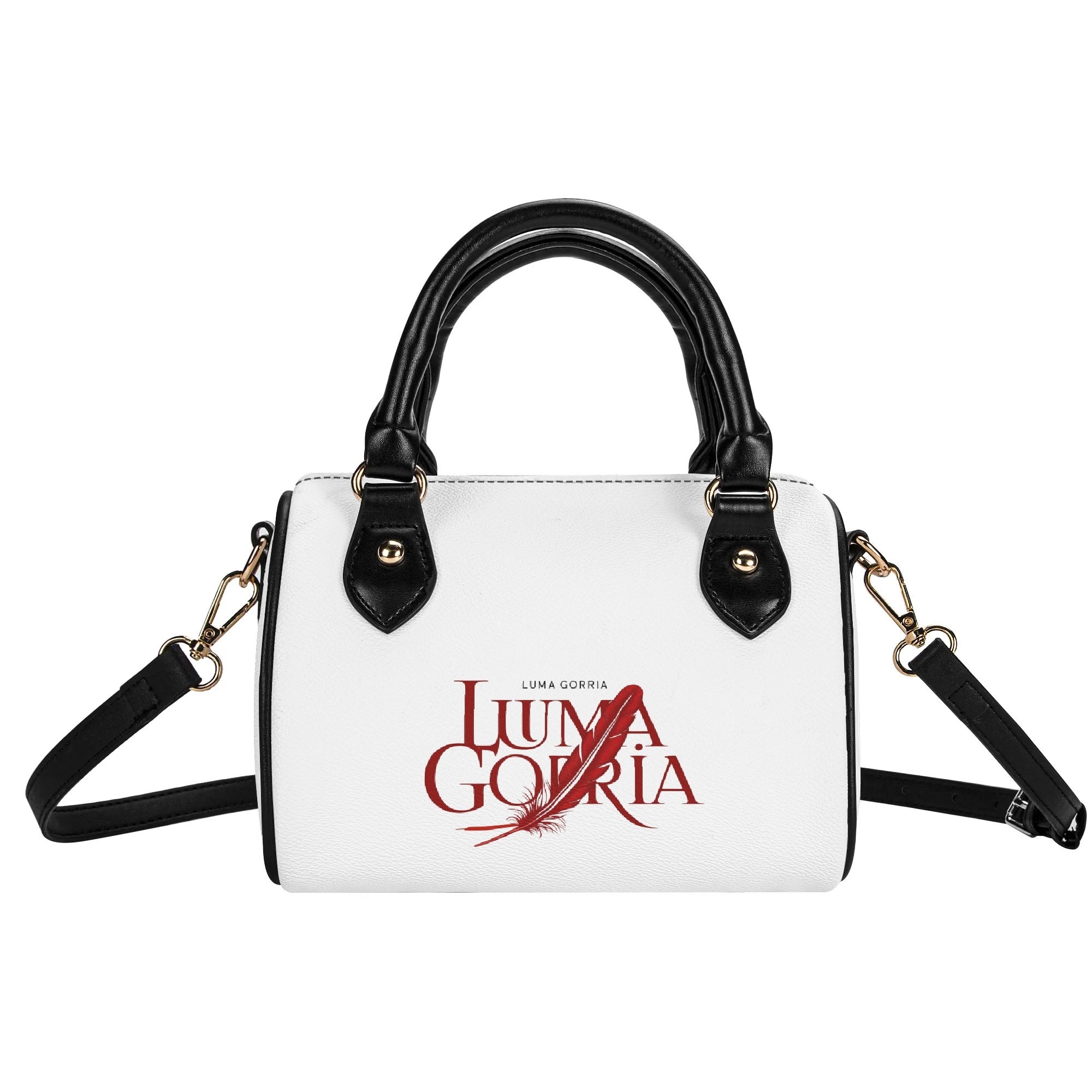 Womens Leather Mini Small Boston Bag Satchel Handbag popcustoms 43.38  Luma Gorria vêtement