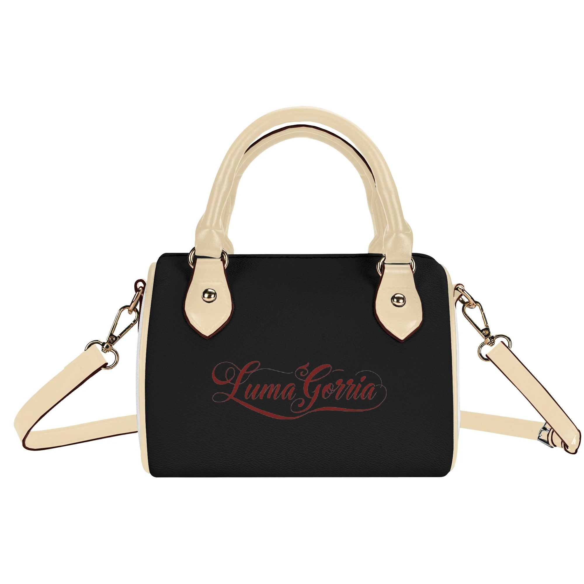 Womens Leather Mini Small Boston Bag Satchel Handbag popcustoms 43.38  Luma Gorria vêtement
