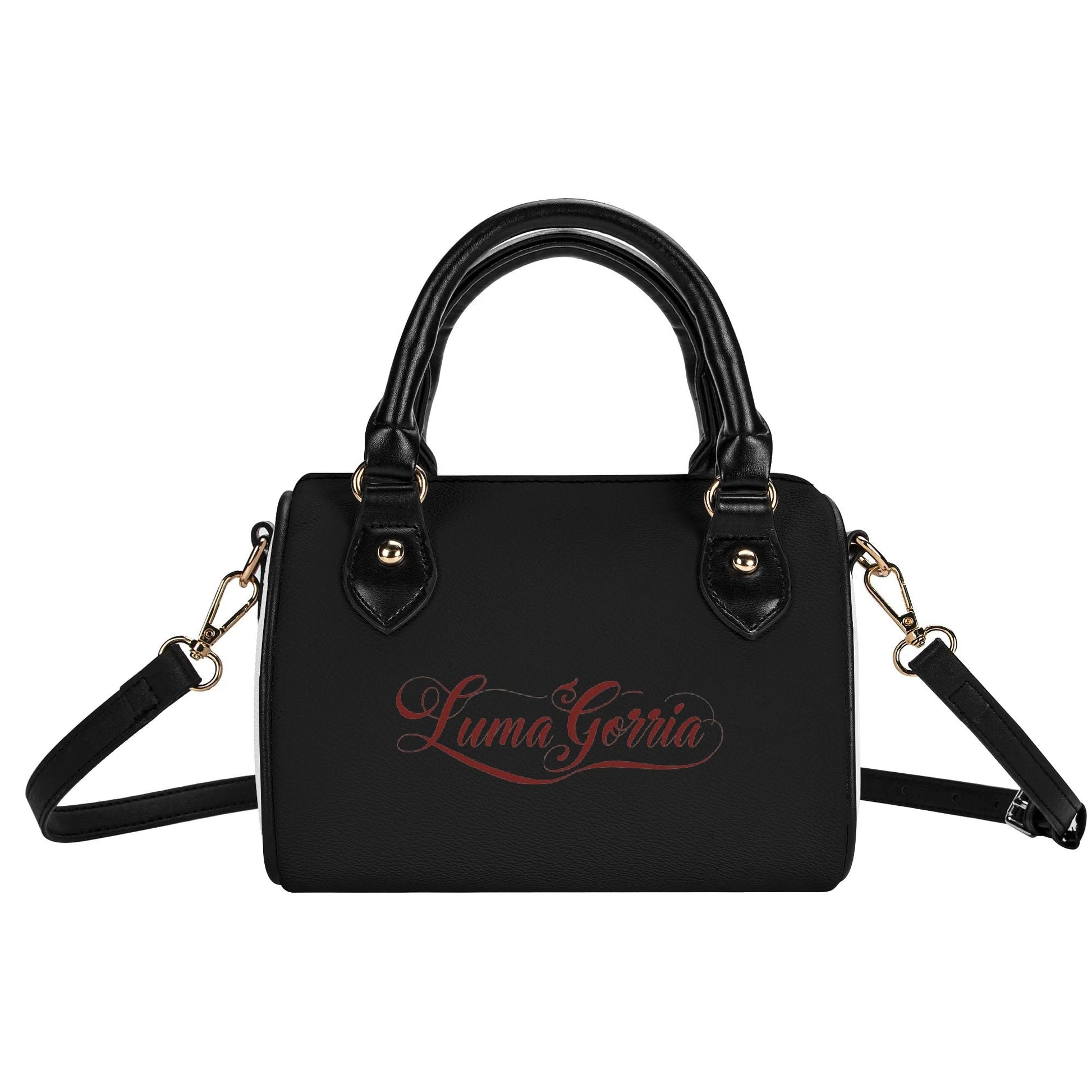 Womens Leather Mini Small Boston Bag Satchel Handbag popcustoms 43.38  Luma Gorria vêtement