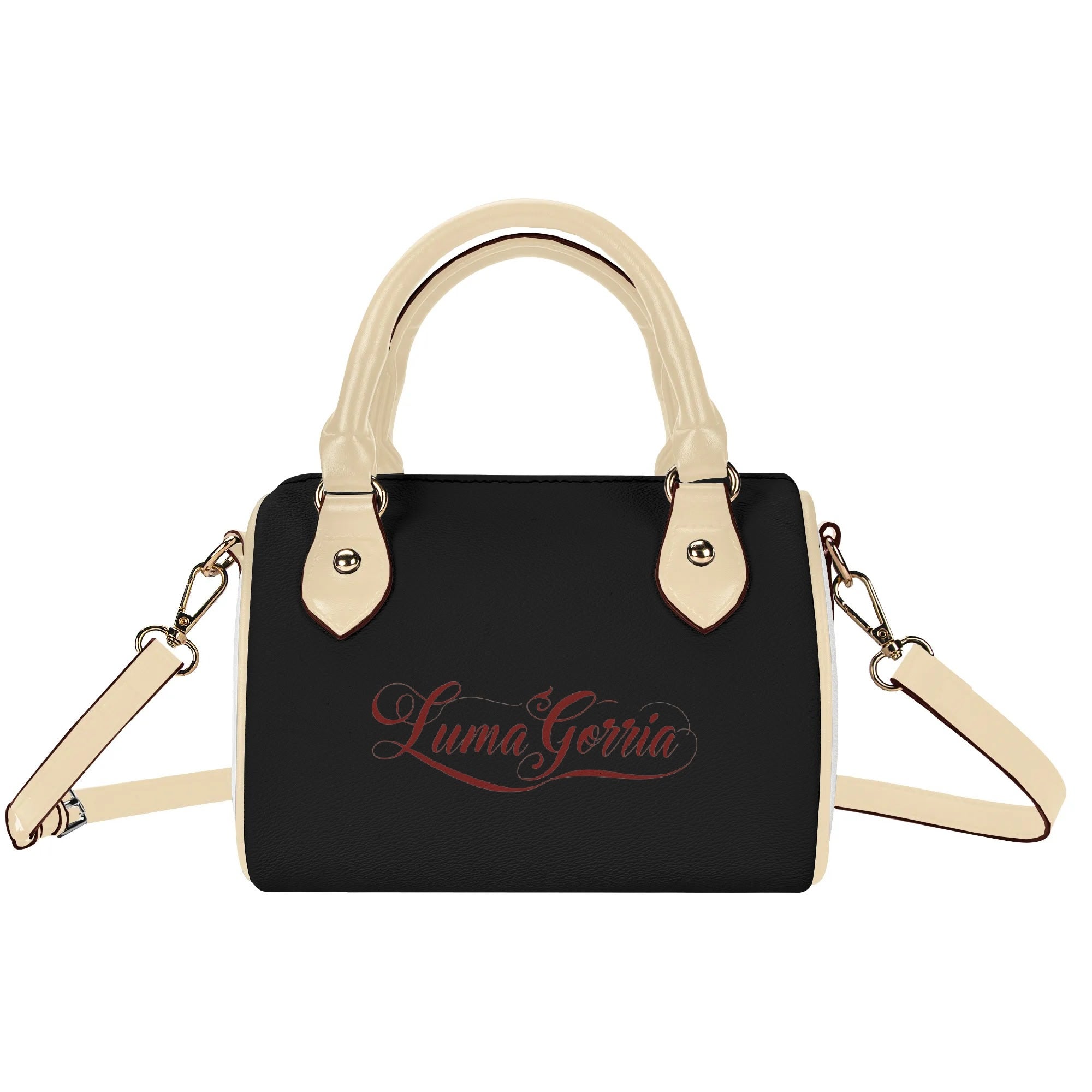 Womens Leather Mini Small Boston Bag Satchel Handbag popcustoms   Luma Gorria vêtement