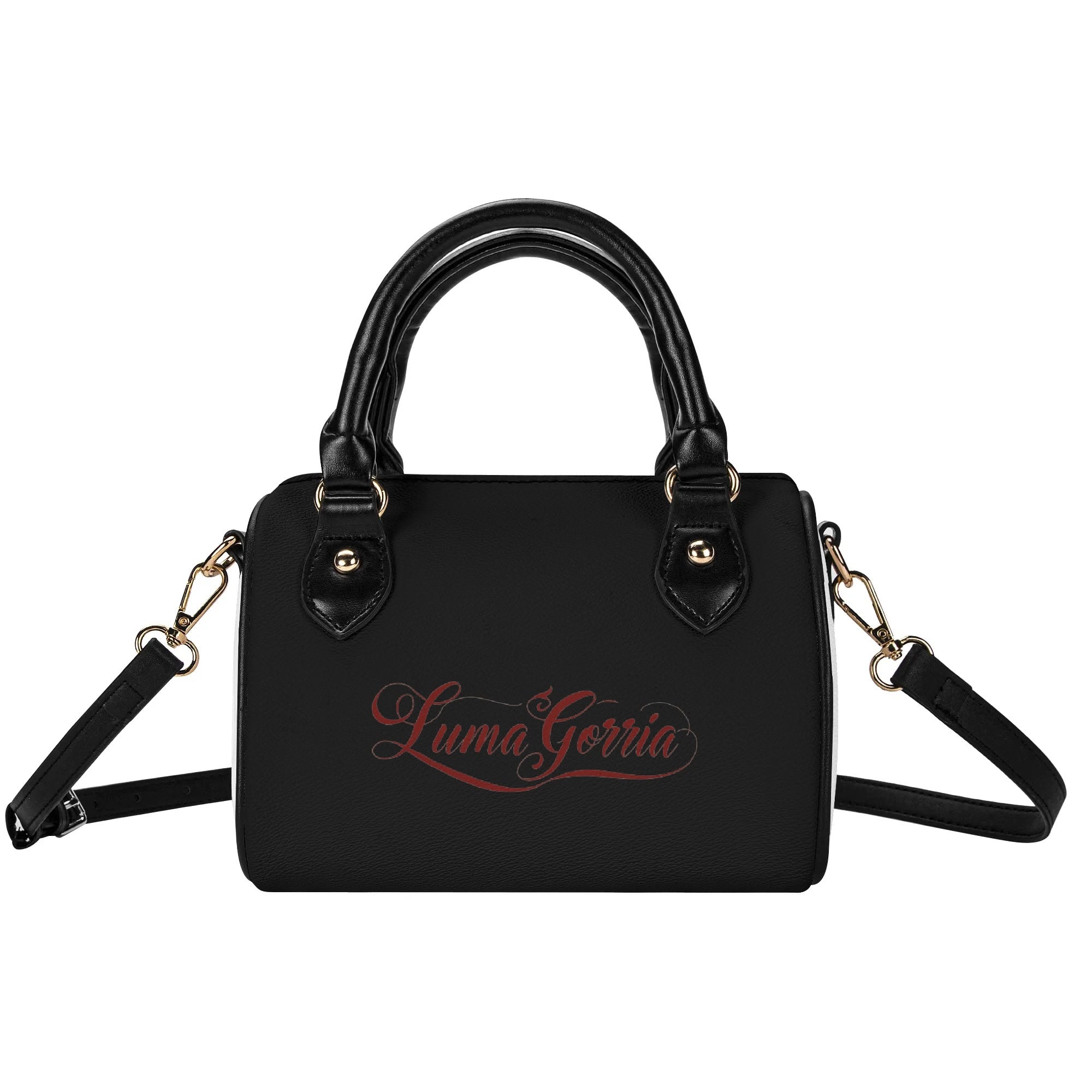 Womens Leather Mini Small Boston Bag Satchel Handbag popcustoms   Luma Gorria vêtement