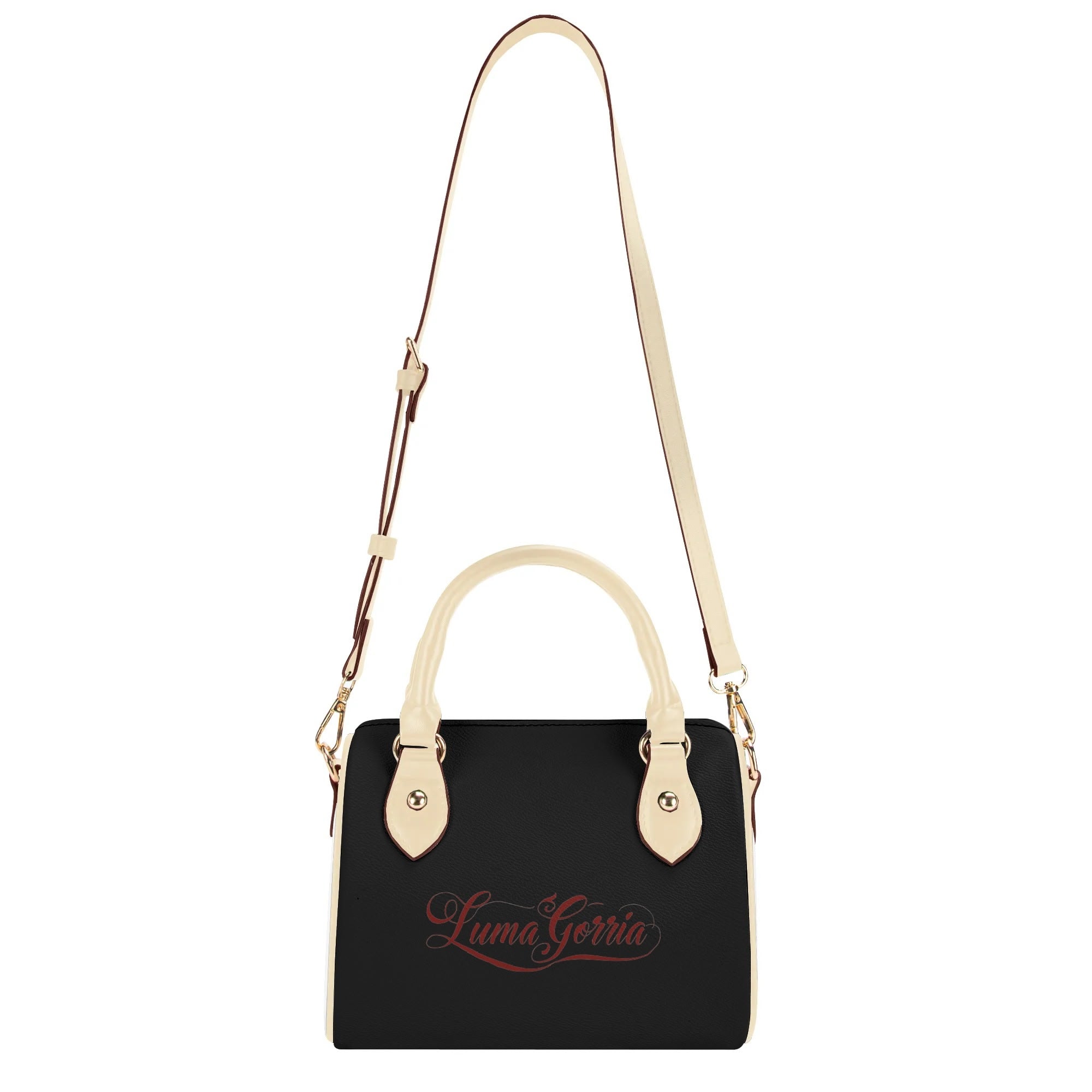 Womens Leather Mini Small Boston Bag Satchel Handbag popcustoms   Luma Gorria vêtement