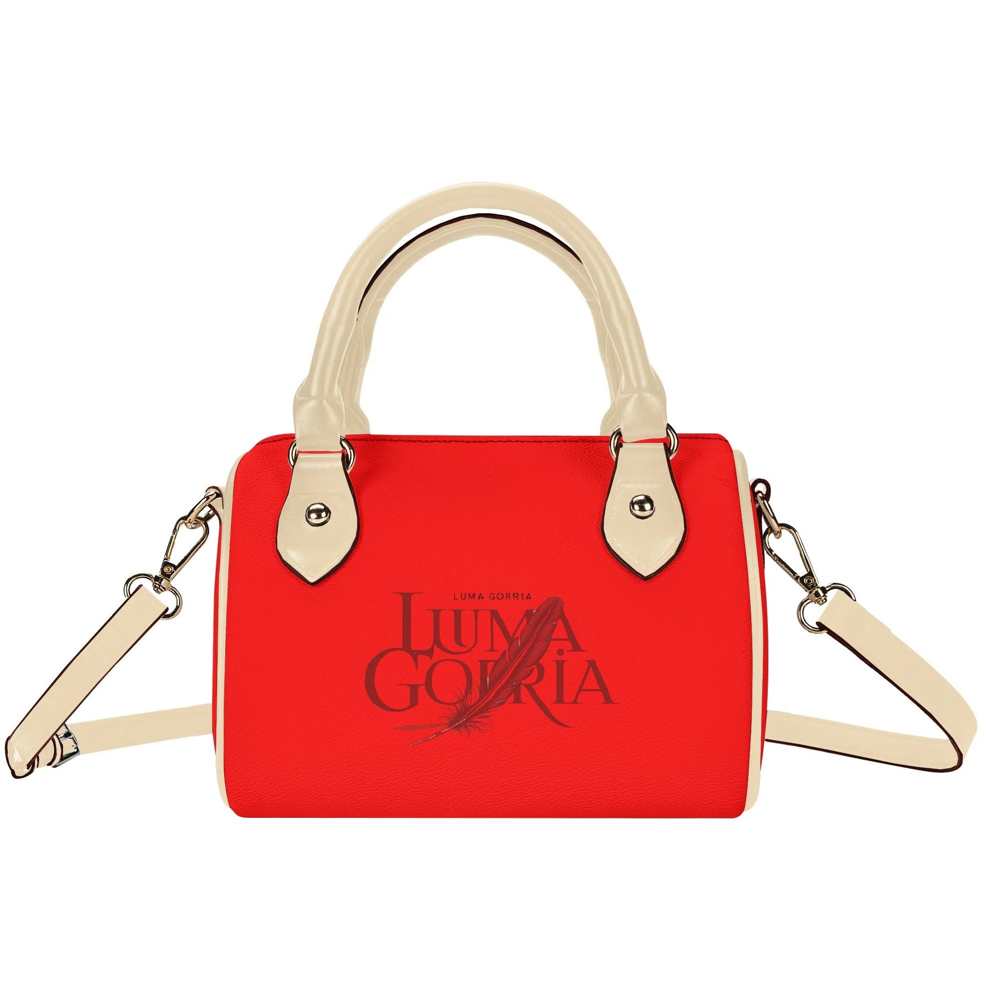 Womens Leather Mini Small Boston Bag Satchel Handbag popcustoms   Luma Gorria vêtement