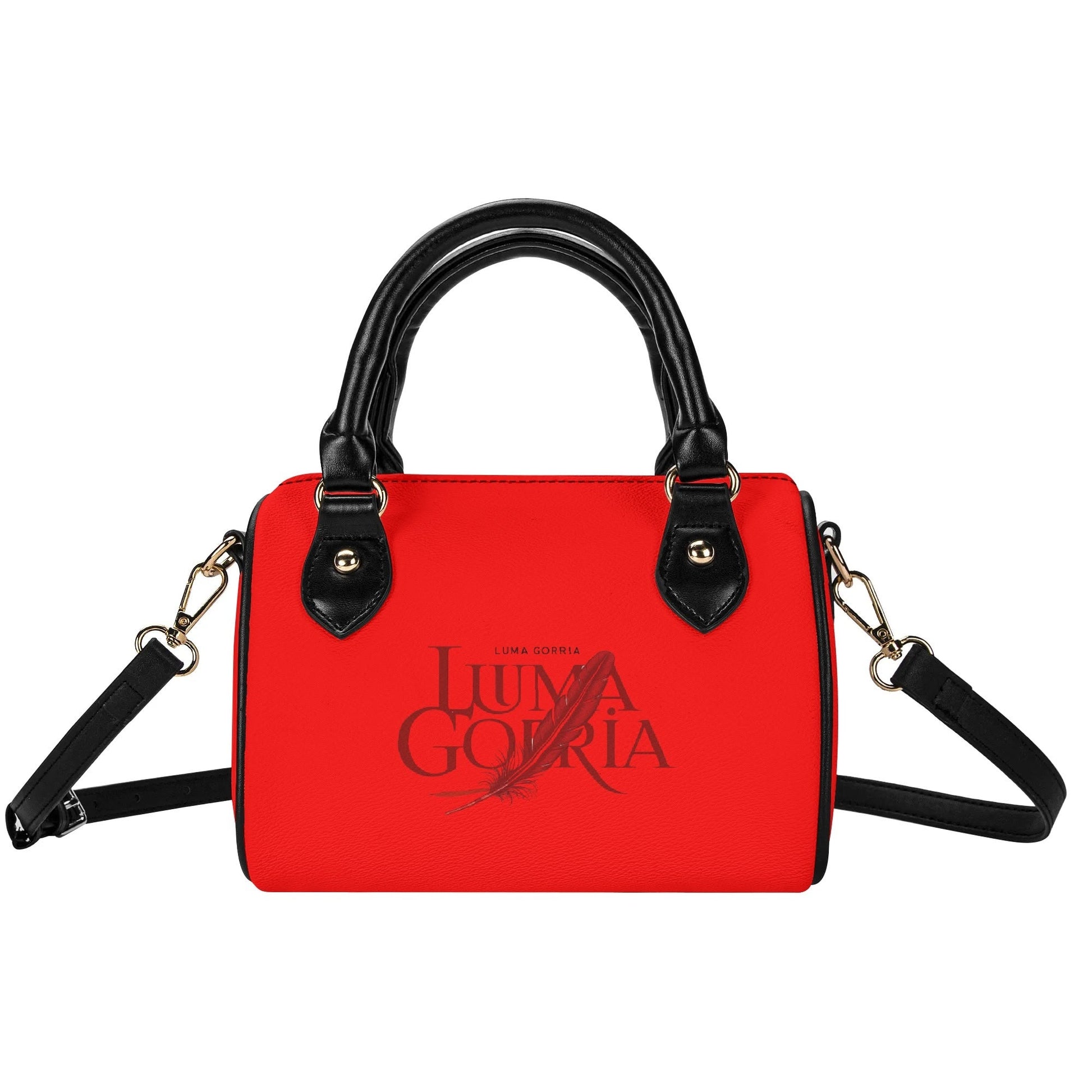 Womens Leather Mini Small Boston Bag Satchel Handbag popcustoms   Luma Gorria vêtement