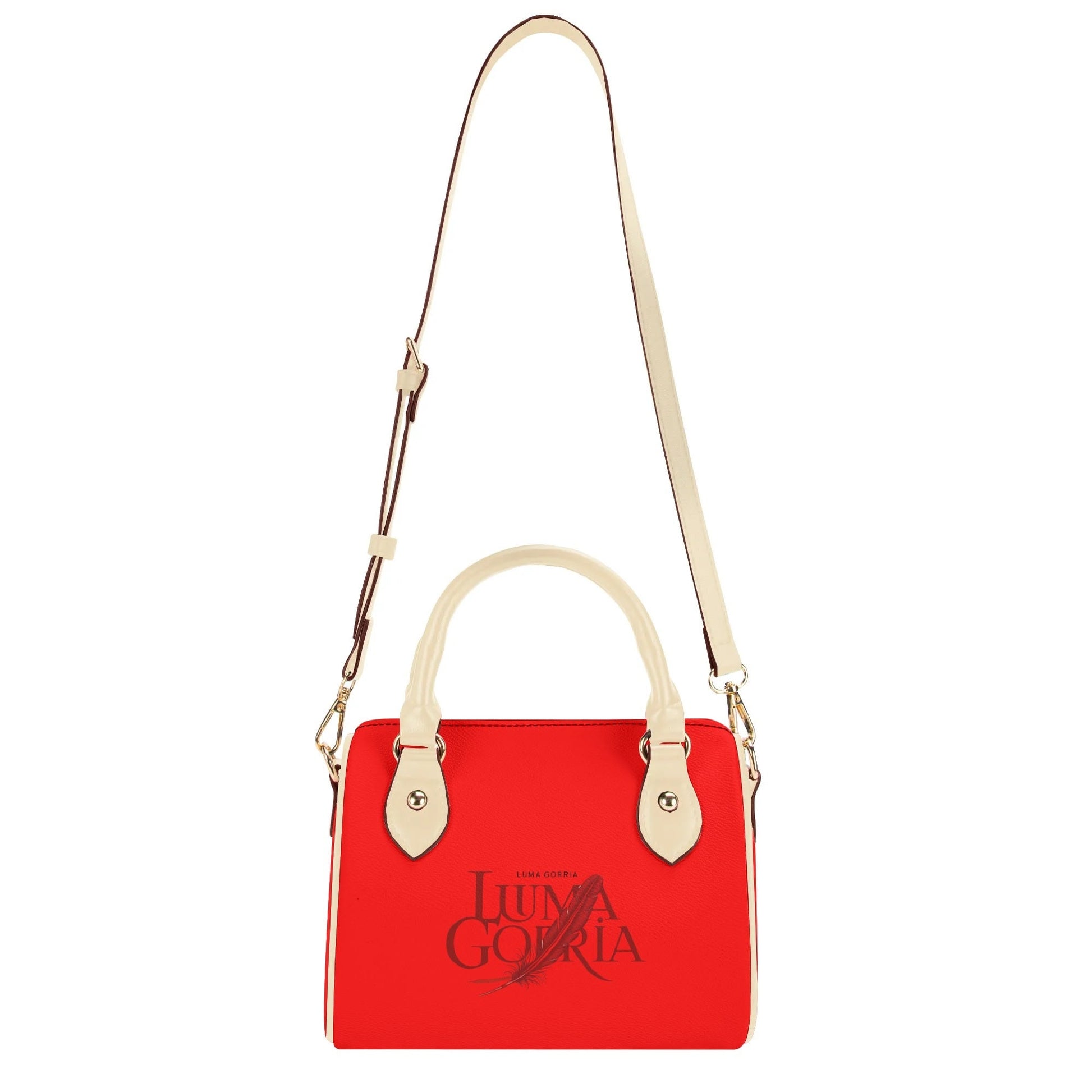 Womens Leather Mini Small Boston Bag Satchel Handbag popcustoms   Luma Gorria vêtement
