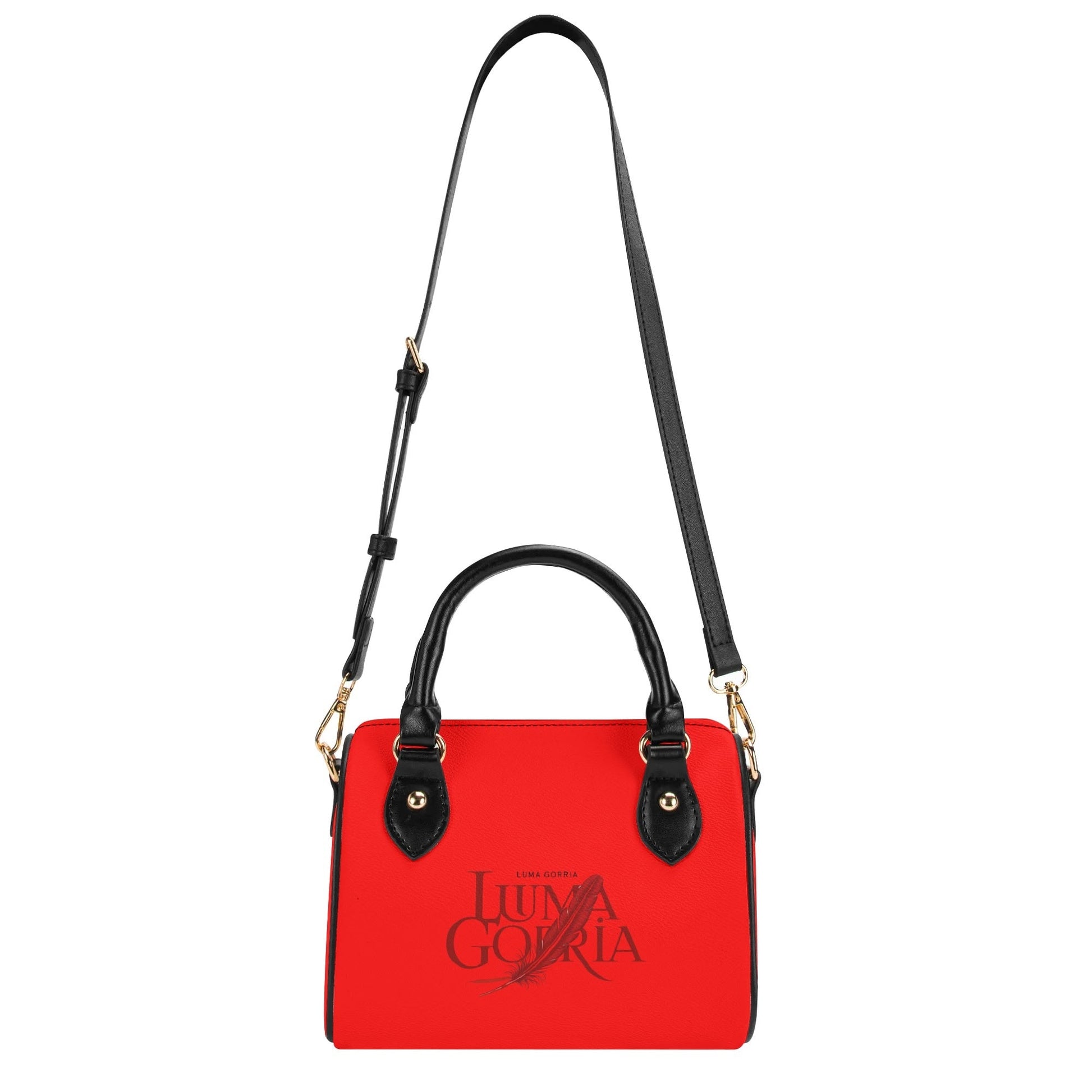 Womens Leather Mini Small Boston Bag Satchel Handbag popcustoms   Luma Gorria vêtement