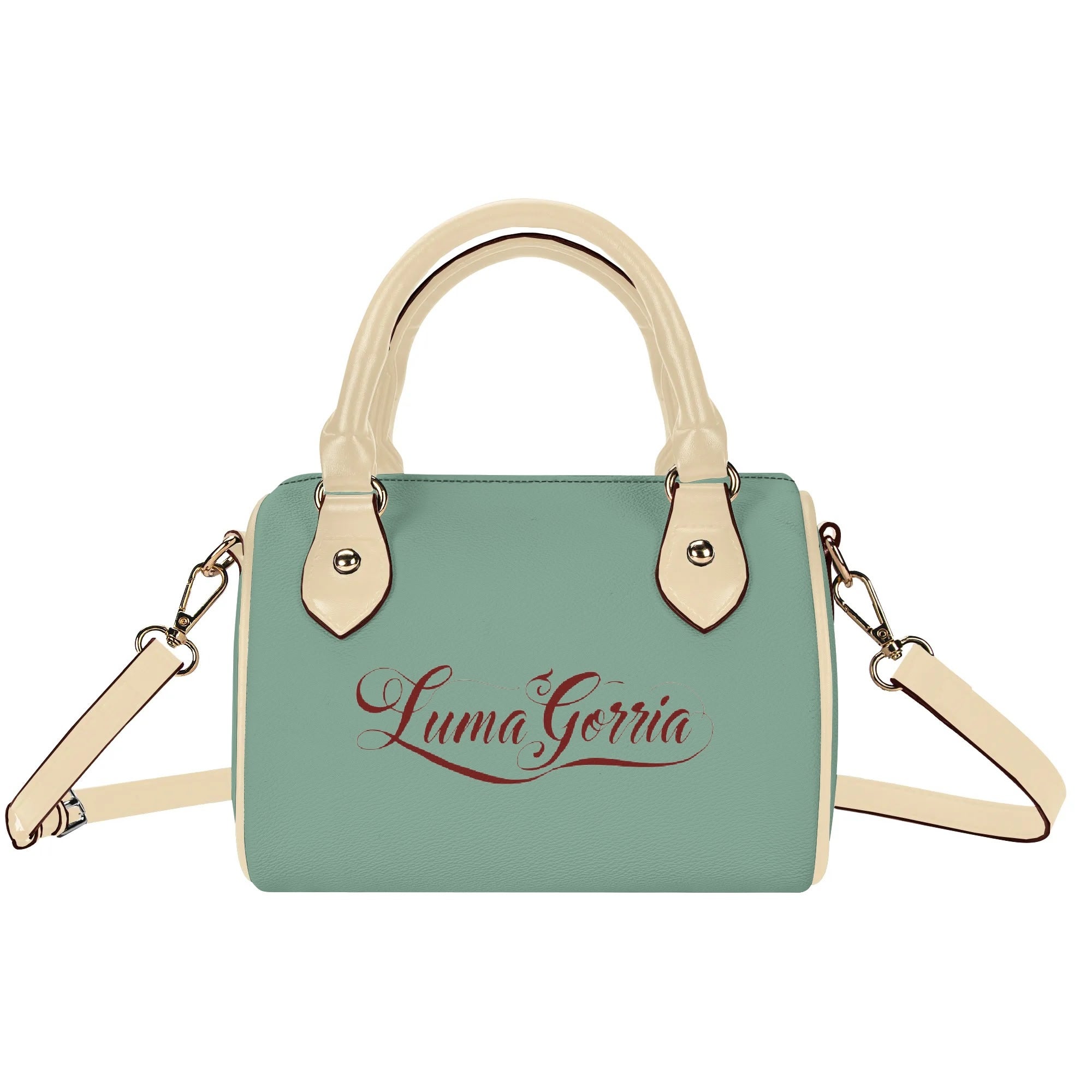 Womens Leather Mini Small Boston Bag Satchel Handbag popcustoms   Luma Gorria vêtement