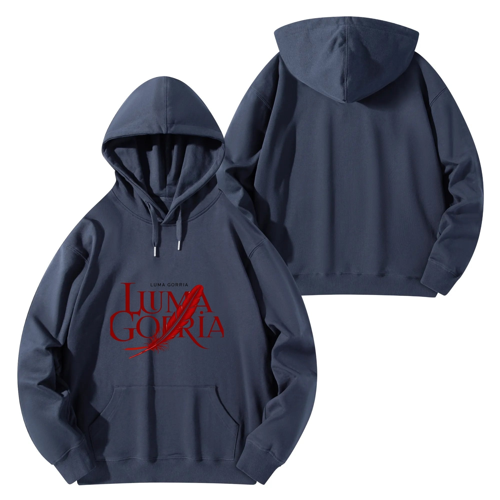 Unisex Front & Back Printing Cotton Hoodie popcustoms 50.40  Luma Gorria vêtement