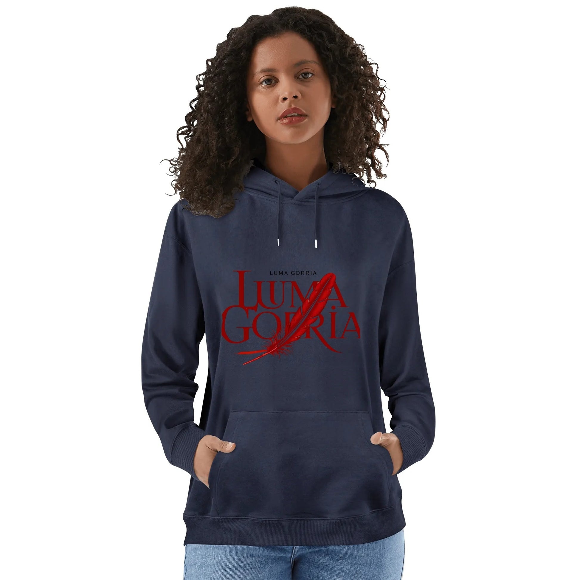 Unisex Front & Back Printing Cotton Hoodie popcustoms   Luma Gorria vêtement