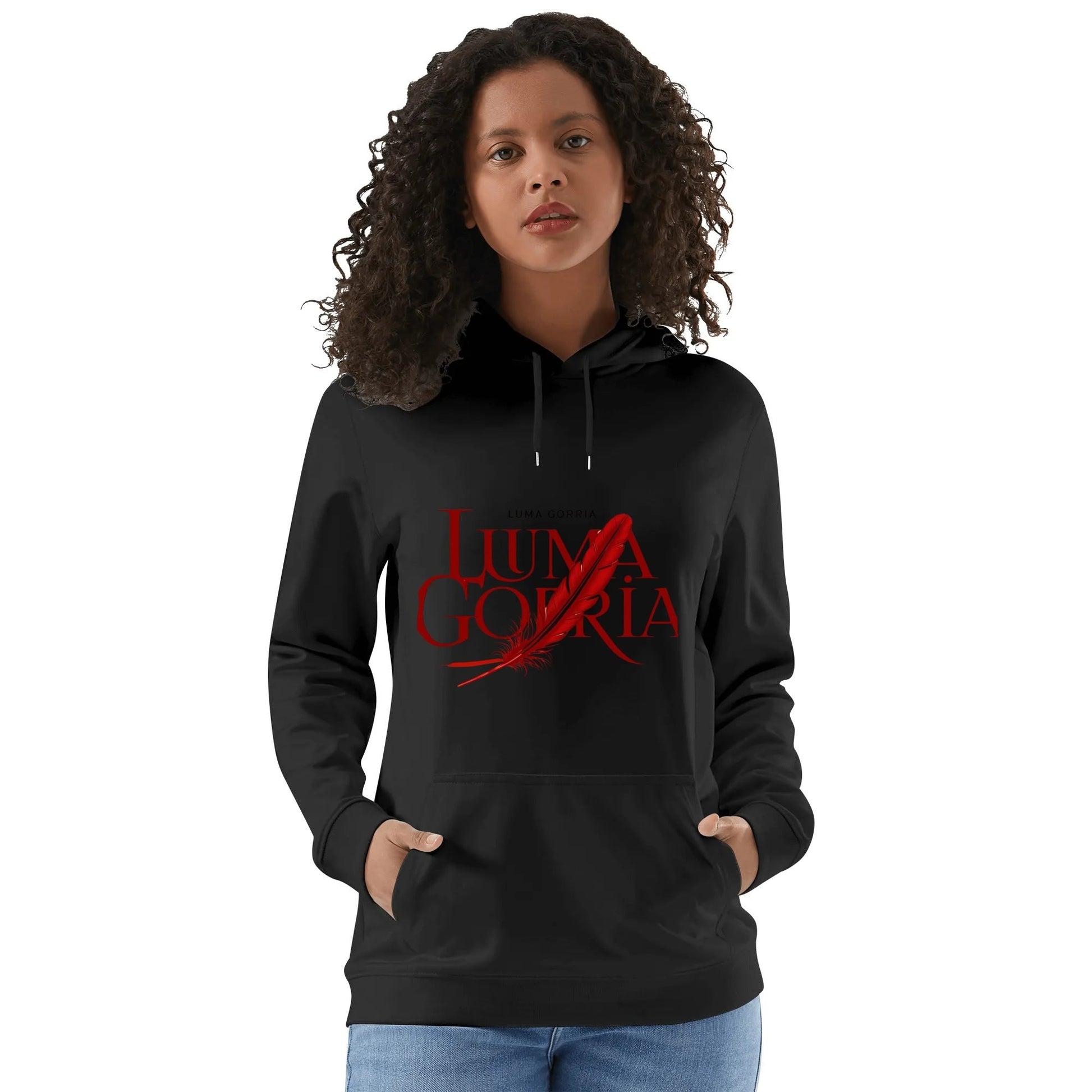 Unisex Front & Back Printing Cotton Hoodie popcustoms   Luma Gorria vêtement