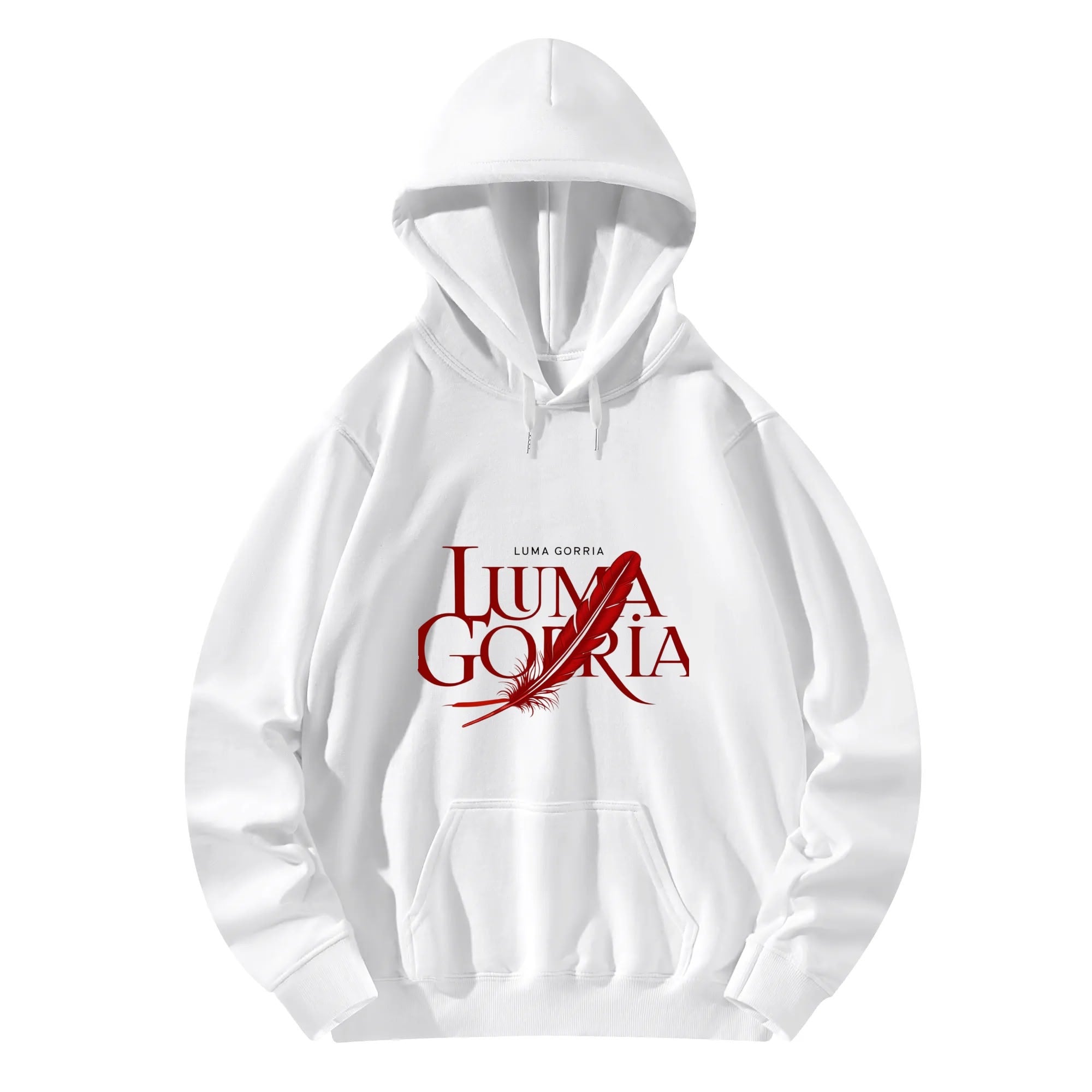 Unisex Front & Back Printing Cotton Hoodie popcustoms   Luma Gorria vêtement