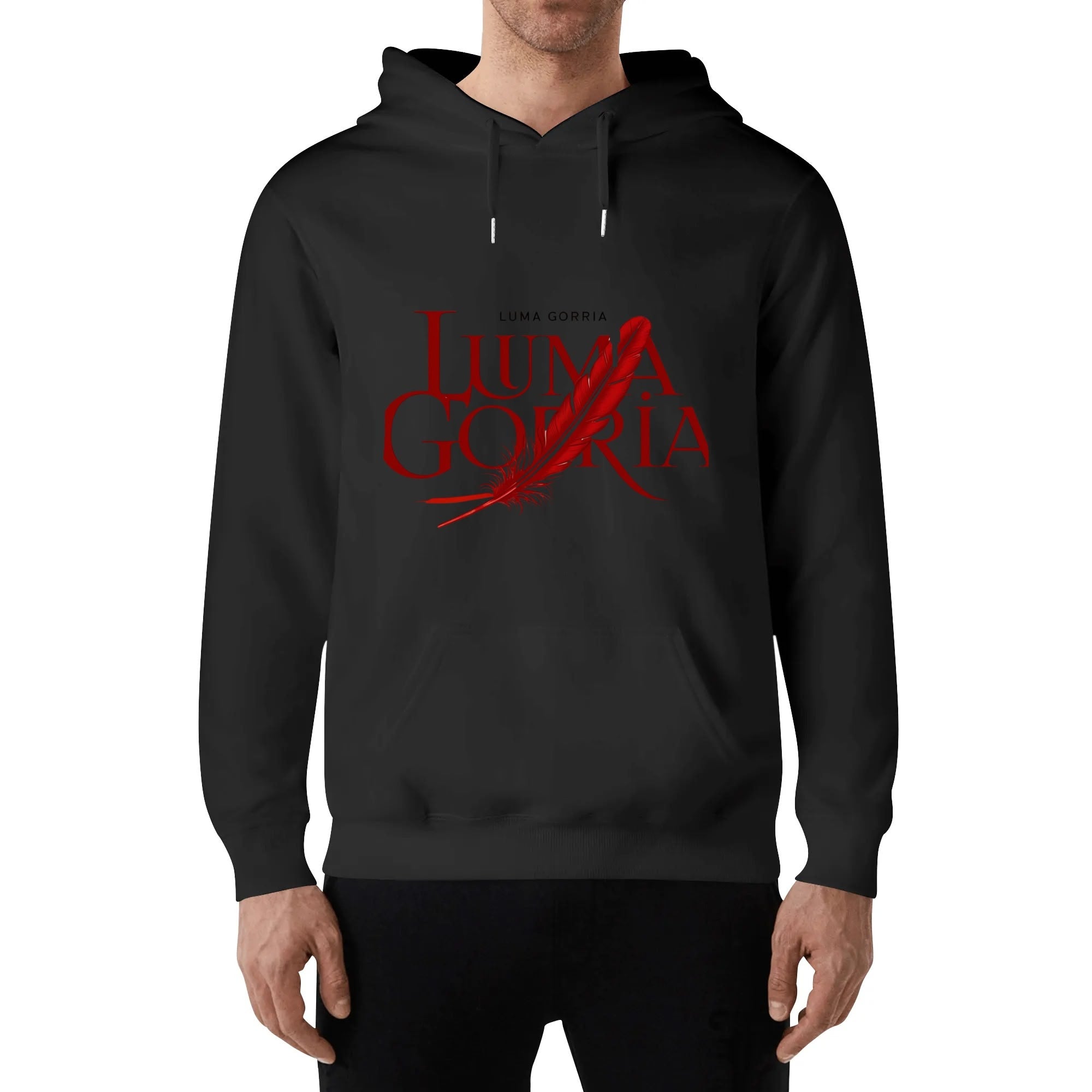 Unisex Front & Back Printing Cotton Hoodie popcustoms   Luma Gorria vêtement