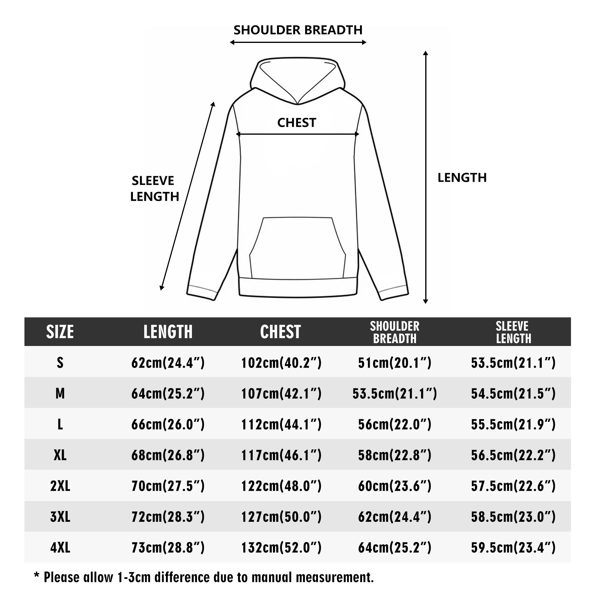 Unisex Front & Back Printing Cotton Hoodie popcustoms   Luma Gorria vêtement