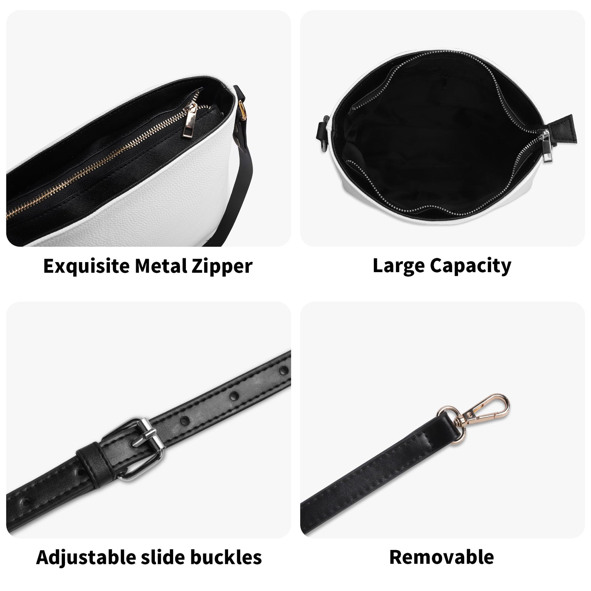 Sac seau en cuir PU avec bandoulière réglable, élégant et fonctionnel Luma Gorria vetement  saccoche Luma Gorria vêtement