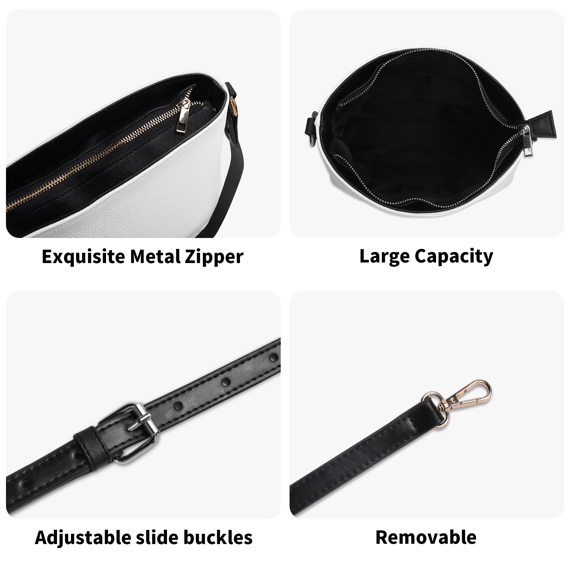 Sac seau en cuir PU avec bandoulière réglable, élégant et fonctionnel Luma Gorria vetement  saccoche Luma Gorria vêtement