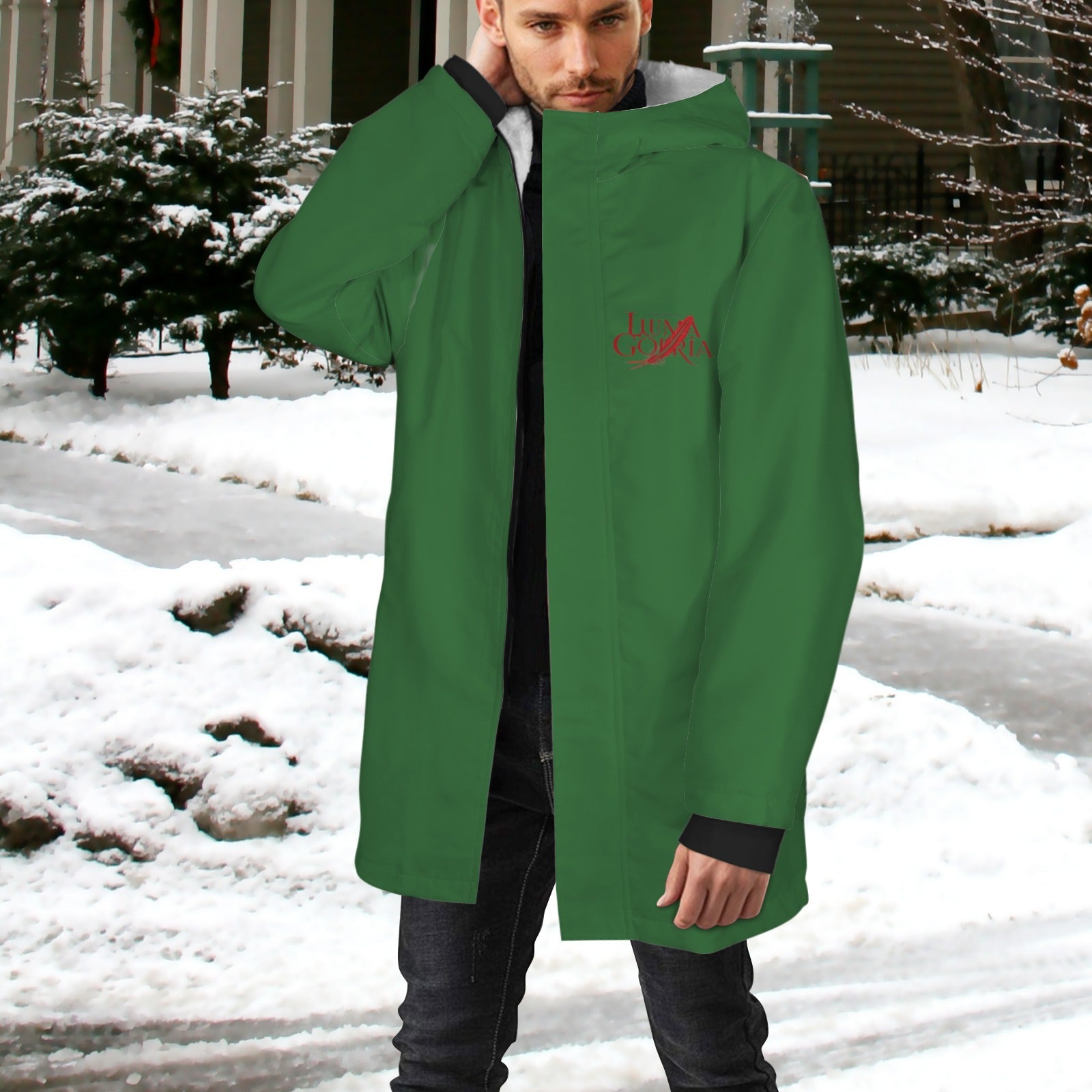 Veste mi-longue homme – Doublée polaire, chaude et confortable