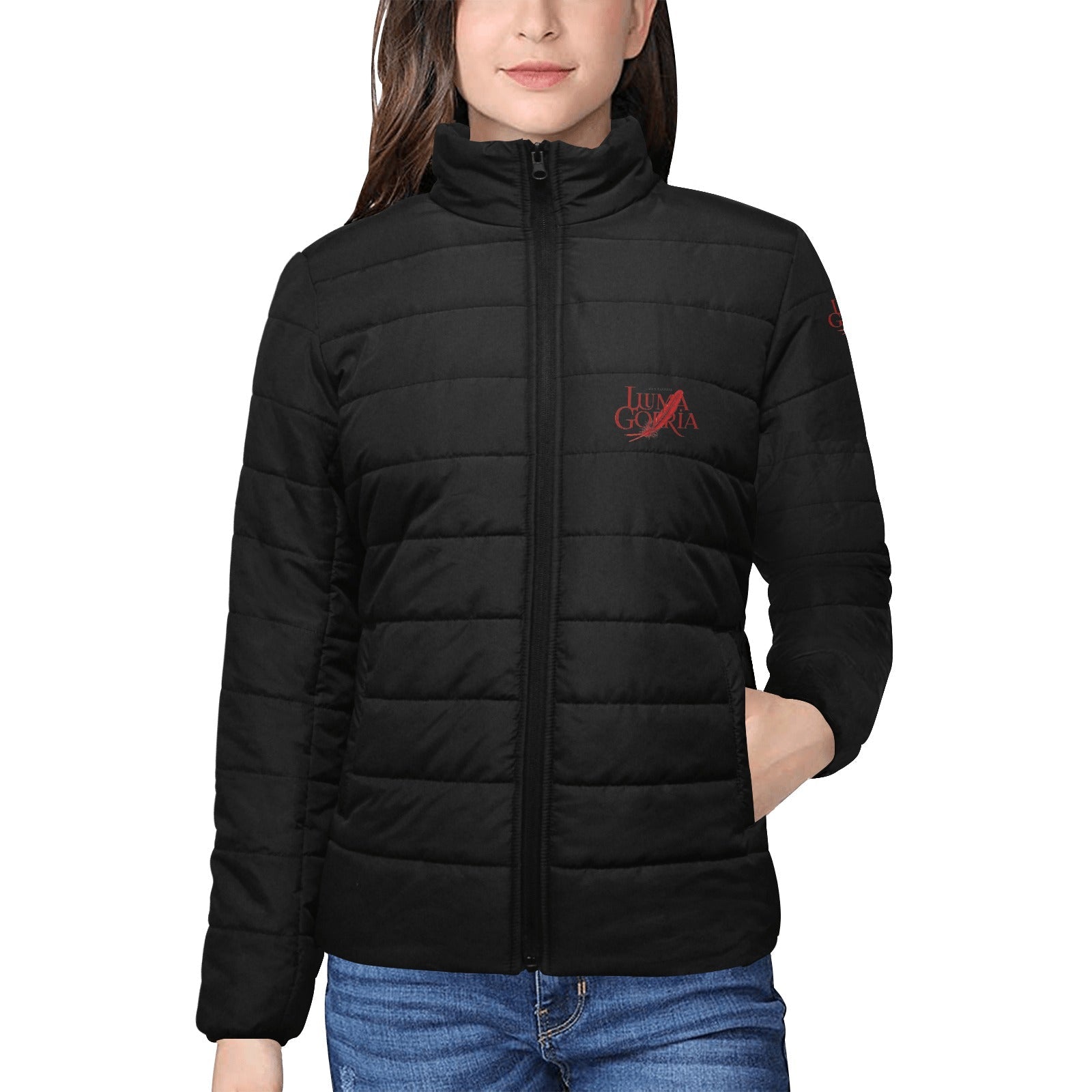 Veste matelassée femme – Col montant, légère et chaude toutes saisons Luma Gorria vetement  Veste matelassée femme Luma Gorria vêtement