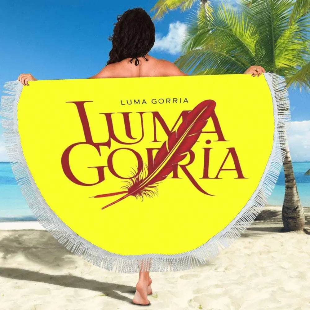 Serviette de plage ronde 150 cm avec dentelle macramé – Élégance, douceur et style bohème - Luma Gorria vêtement