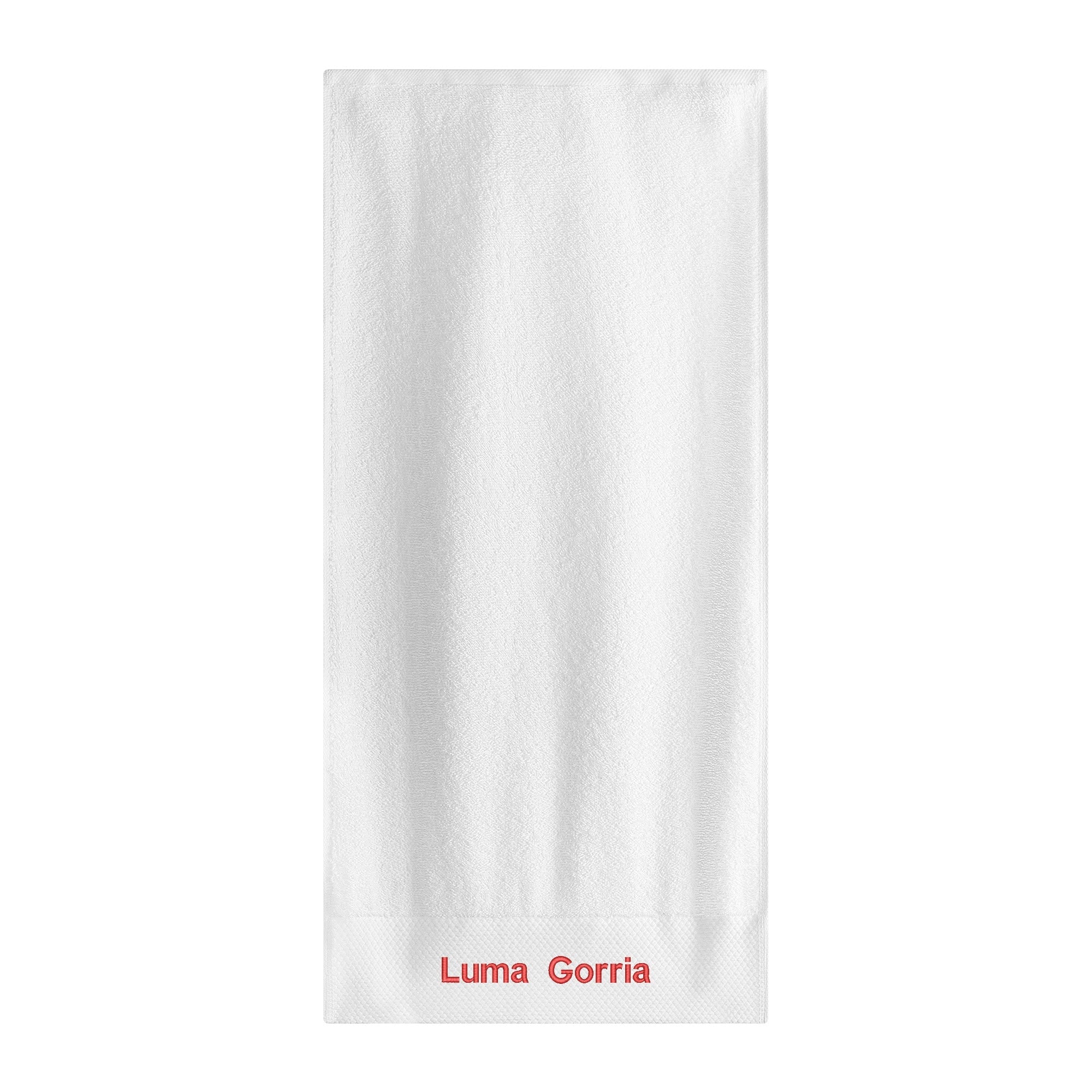 Serviette longue en coton brodé ultra douce Luma Gorria vêtement  serviette de toilette Luma Gorria vêtement