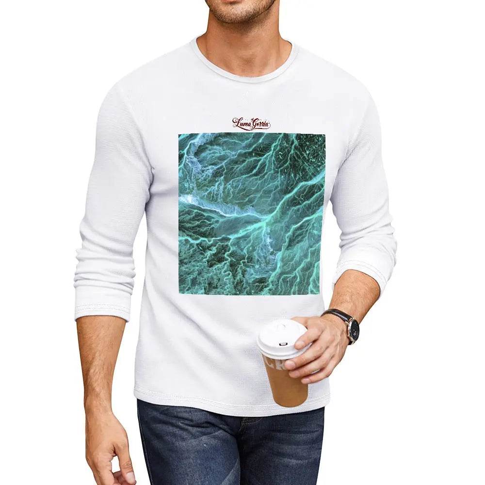 T-Shirt Homme Manches Longues 100% Coton – Élégance et Confort Naturel Luma Gorria vêtement  tee shirt manche longue homme Luma Gorria vêtement