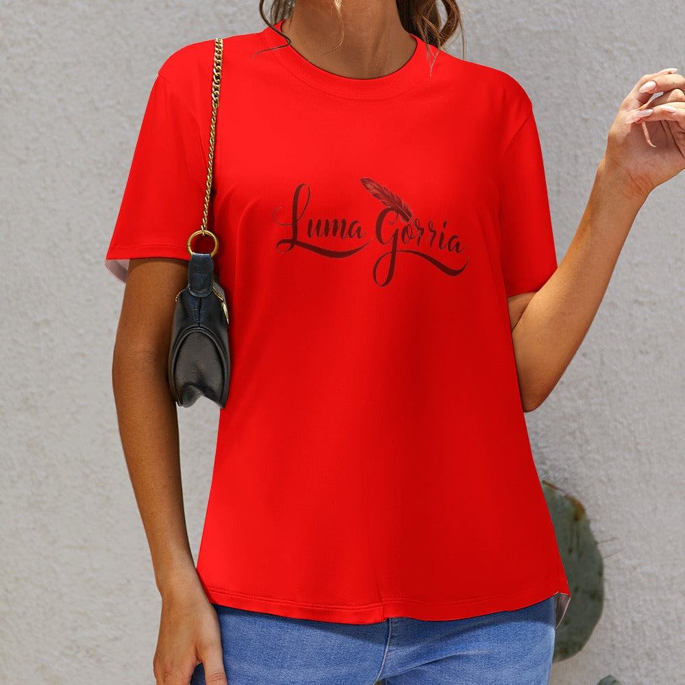 T-shirt Femme Imprimé Col Rond Luma Gorria vetement  T-shirt Femme Imprimé Col Rond Luma Gorria vêtement