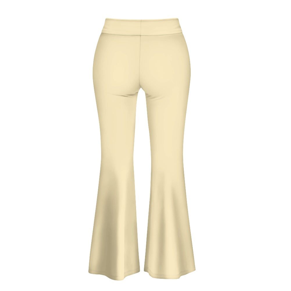 Pantalon évasé femme – Taille haute avec fente élégante Luma Gorria vêtement  pantalon femme Luma Gorria vêtement