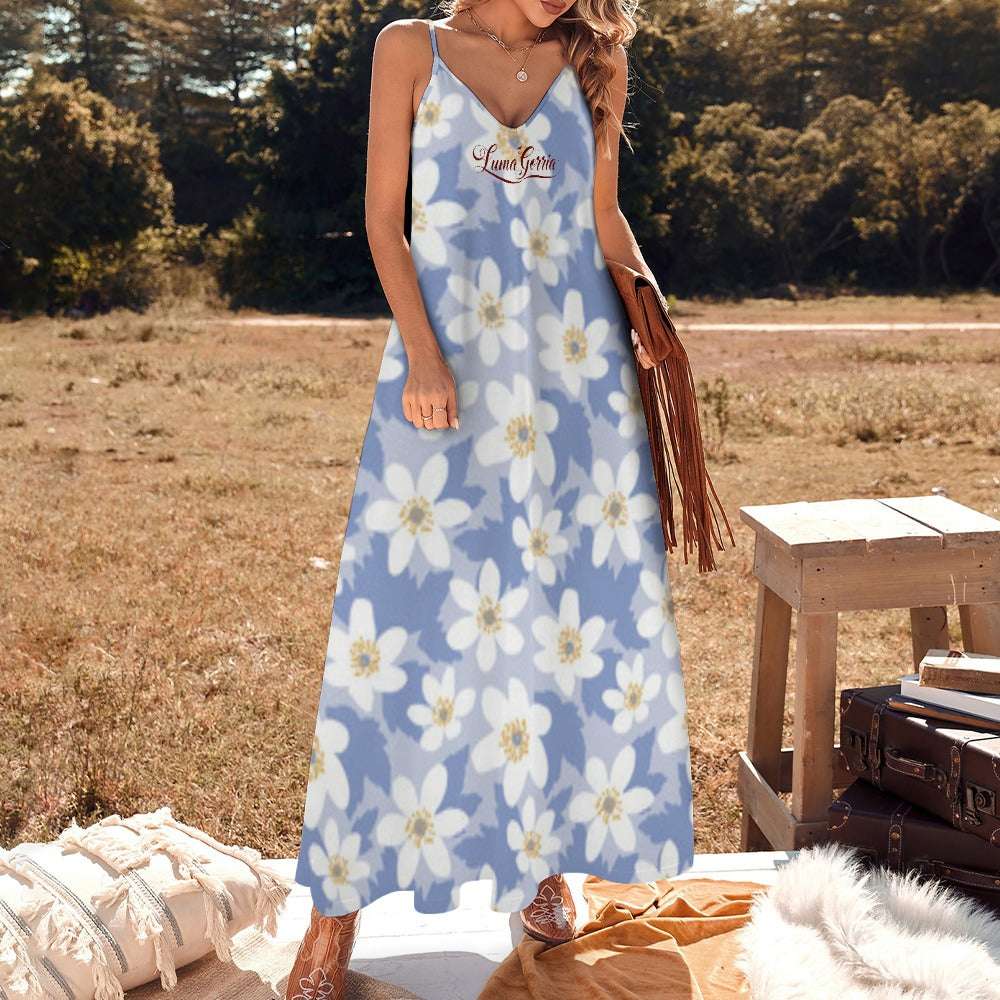 Robe Longue d'Été Fluide et Légère. "ALEXANDRA". Luma Gorria vêtement  robe longue été Luma Gorria vêtement