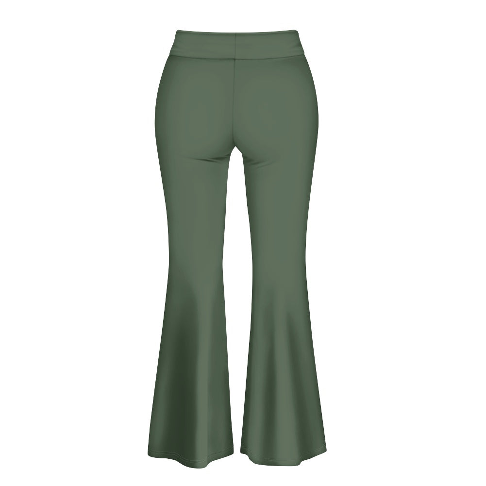 Pantalon évasé femme – Taille haute avec fente élégante Luma Gorria vêtement  pantalon femme Luma Gorria vêtement