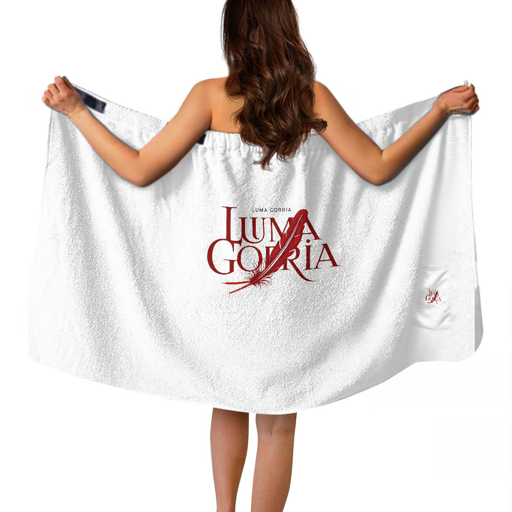 Serviette de bain femme velcro – Douce, chaude et avec poche Luma Gorria vêtement 49.00 serviette de toilette Luma Gorria vêtement