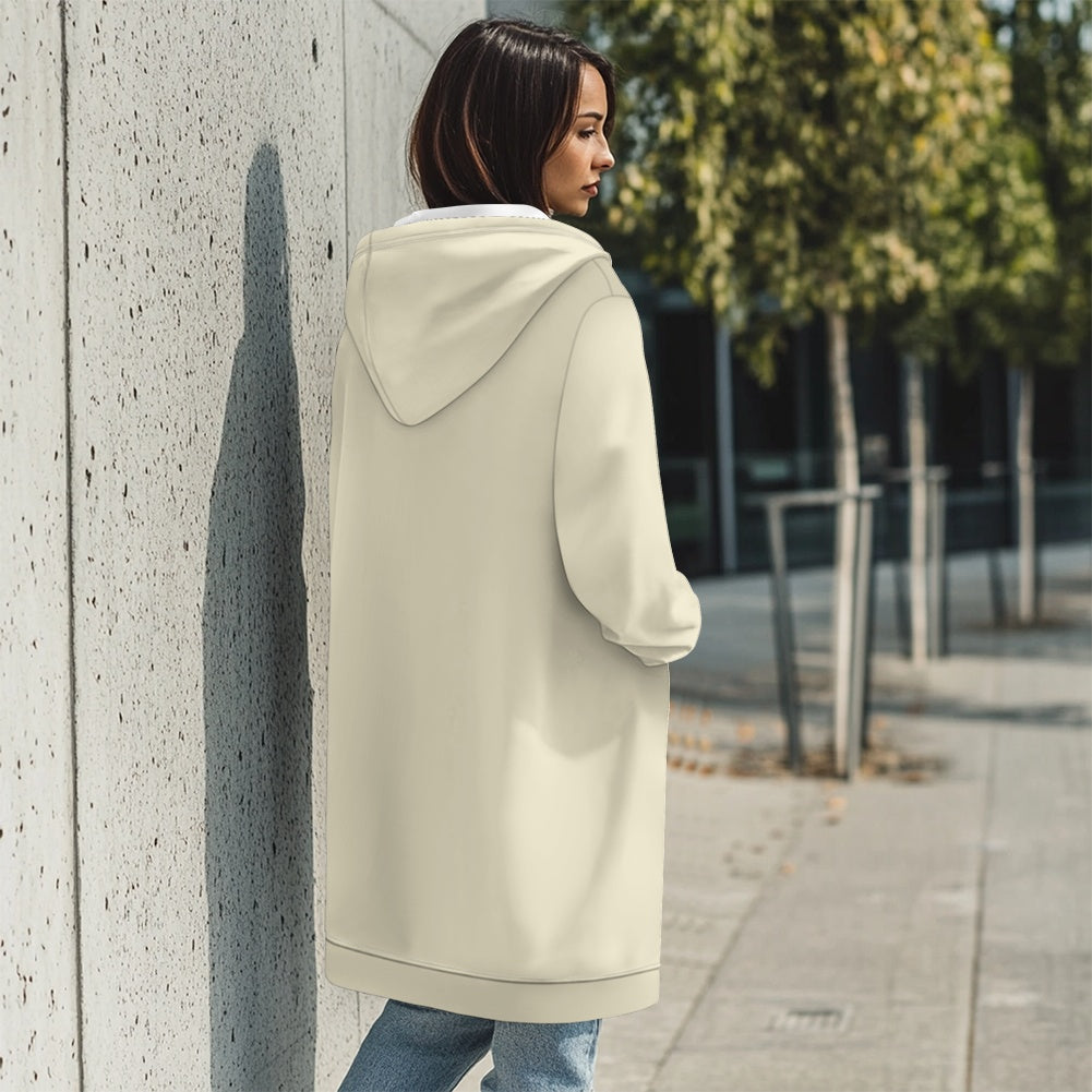 Sweat à capuche femme – Mi-long, doux et zippé Luma Gorria vêtement  Sweat à capuche femme Luma Gorria vêtement