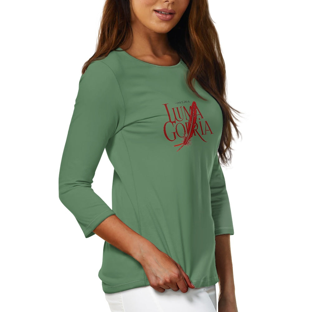 Haut femme manches 3/4 – Doux, élégant et pratique au quotidien Luma Gorria vêtement  Haut femme manches 3/4 Luma Gorria vêtement