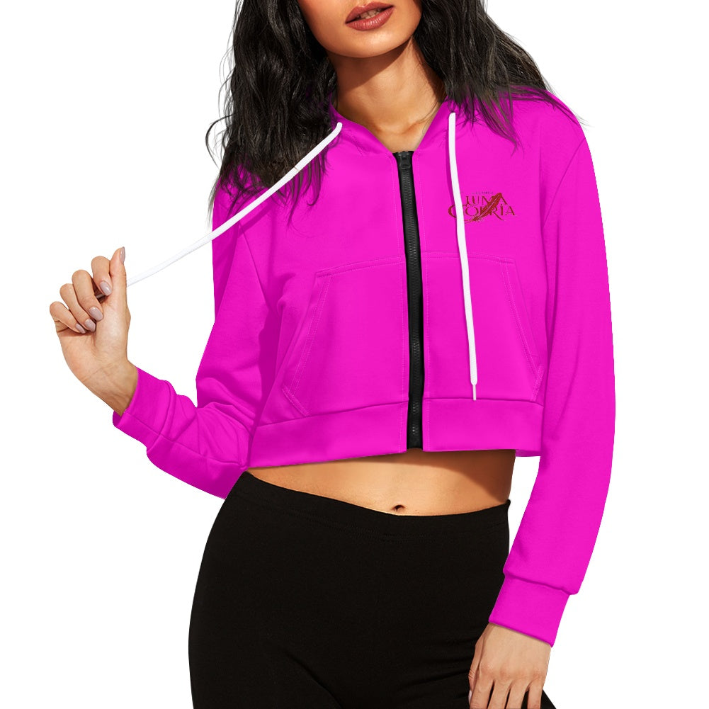 Sweat à capuche court femme – Zippé, tendance et confortable Luma Gorria vêtement 45.00 Sweat à capuche court femme Luma Gorria vêtement