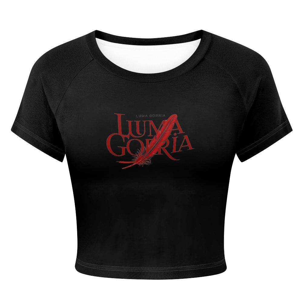 T-shirt court moulant femme – Extensible, doux et polyvalent Luma Gorria vêtement  T-shirt court moulant femme Luma Gorria vêtement
