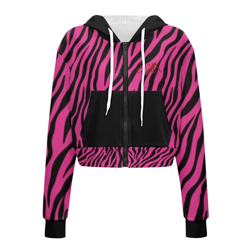 Sweat à capuche court femme – Zippé, tendance et confortable Luma Gorria vêtement  Sweat à capuche court femme Luma Gorria vêtement