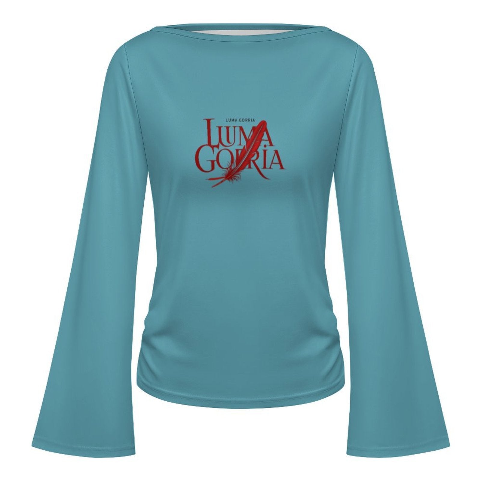 Haut femme à manches longues évasées élégant