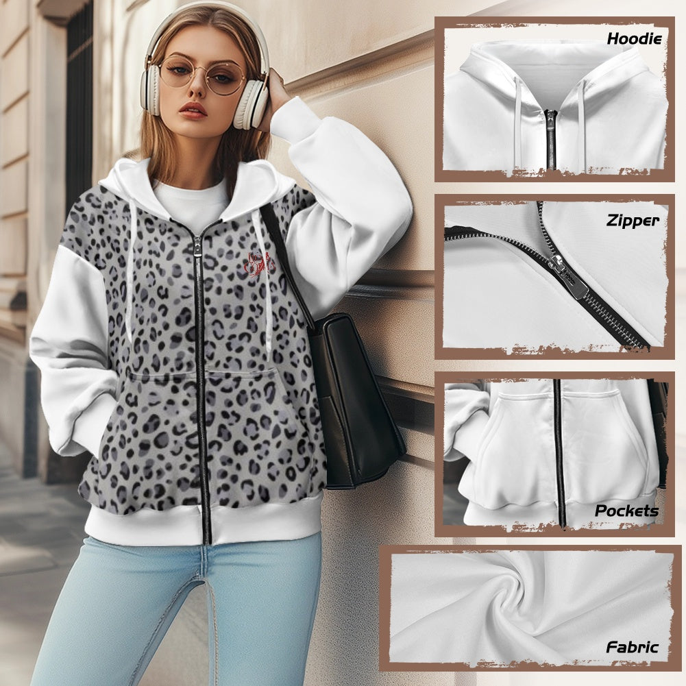Sweat à capuche zippé femme – Ample, confortable et pratique Luma Gorria vêtement  hoodie Luma Gorria vêtement
